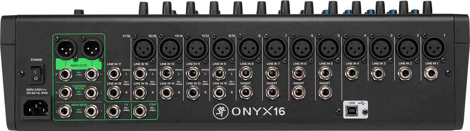 Open Box: Mackie Onyx16, 16-Channel Premium Analog Mixer with Multi-Track USB by Mackie