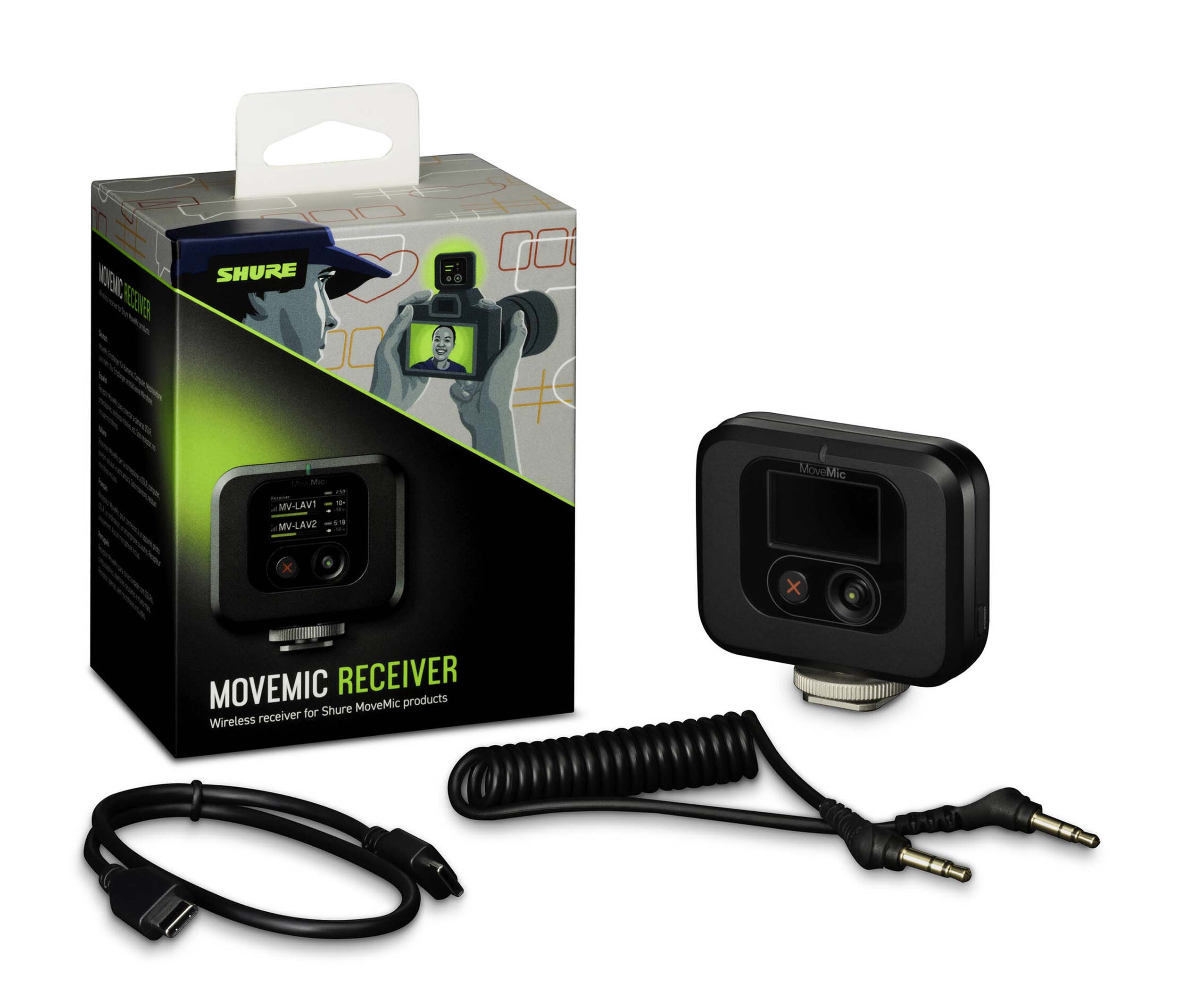 Shure MV-R-Z7, Shoe Mountable Camera Plug in Receiver by Shure