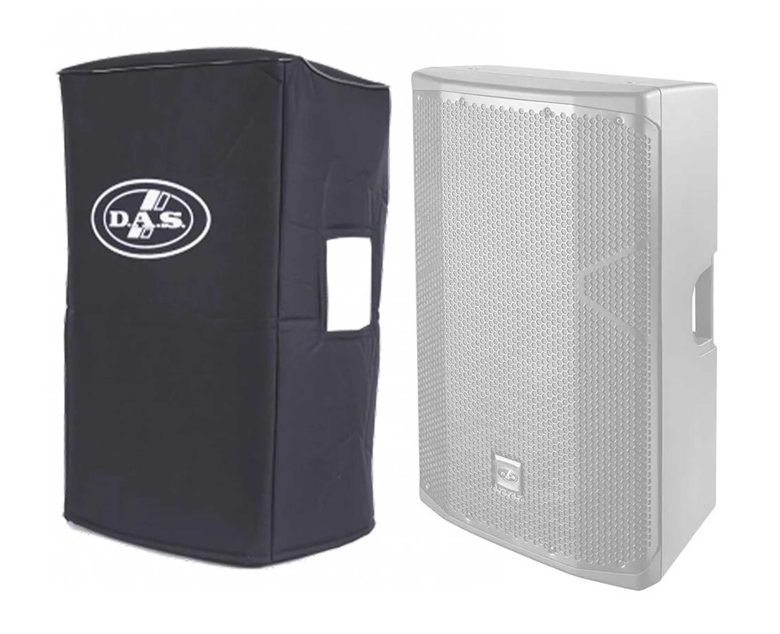 DAS Audio 412ACVRALTEA12 12-Inch Powered Speakers DJ Package with Covers and Cables by DAS Audio