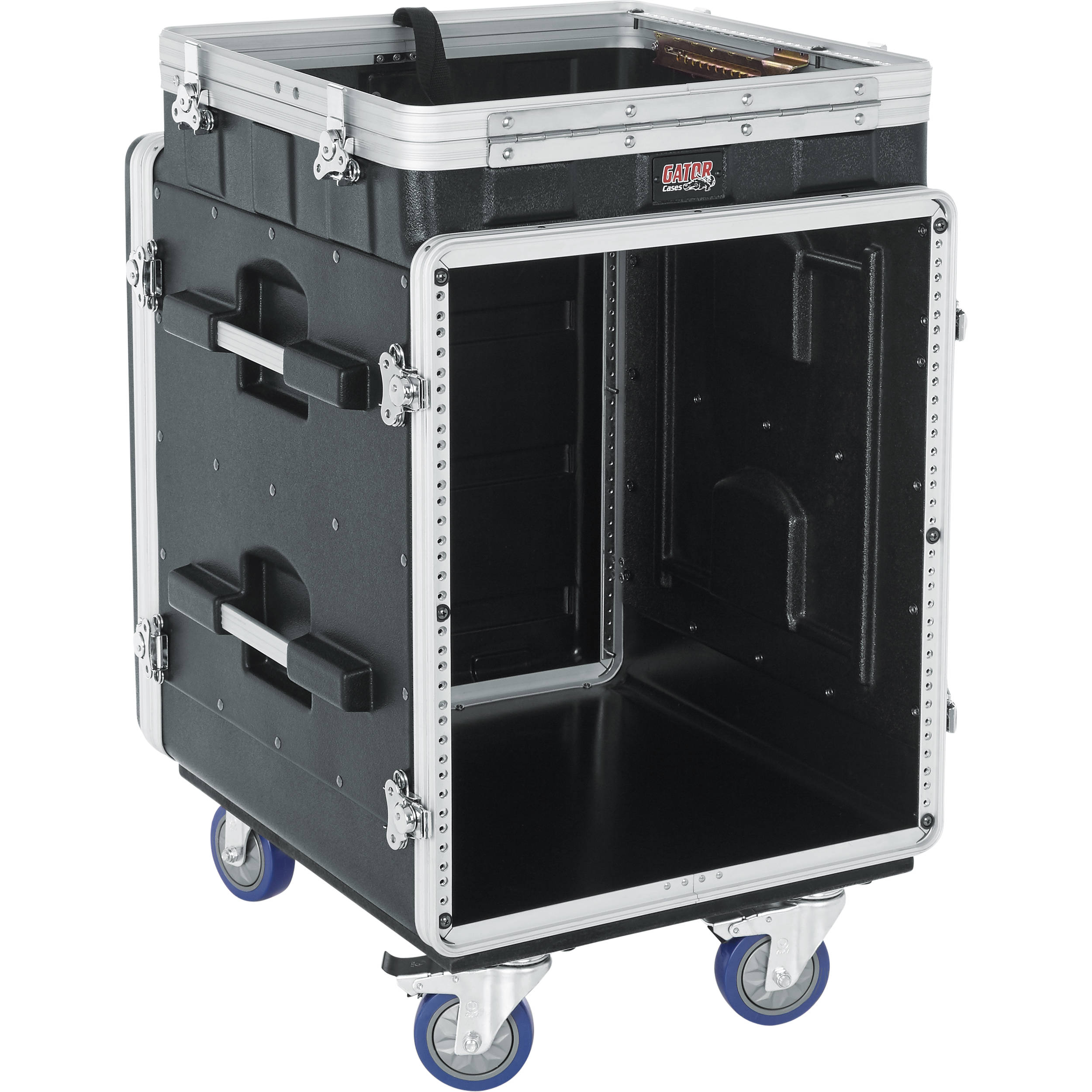 Gator Cases GRC-10X12 PU, 10U Top and 12U Side ATA Molded PE Pop-Up Console Rack by Gator Cases