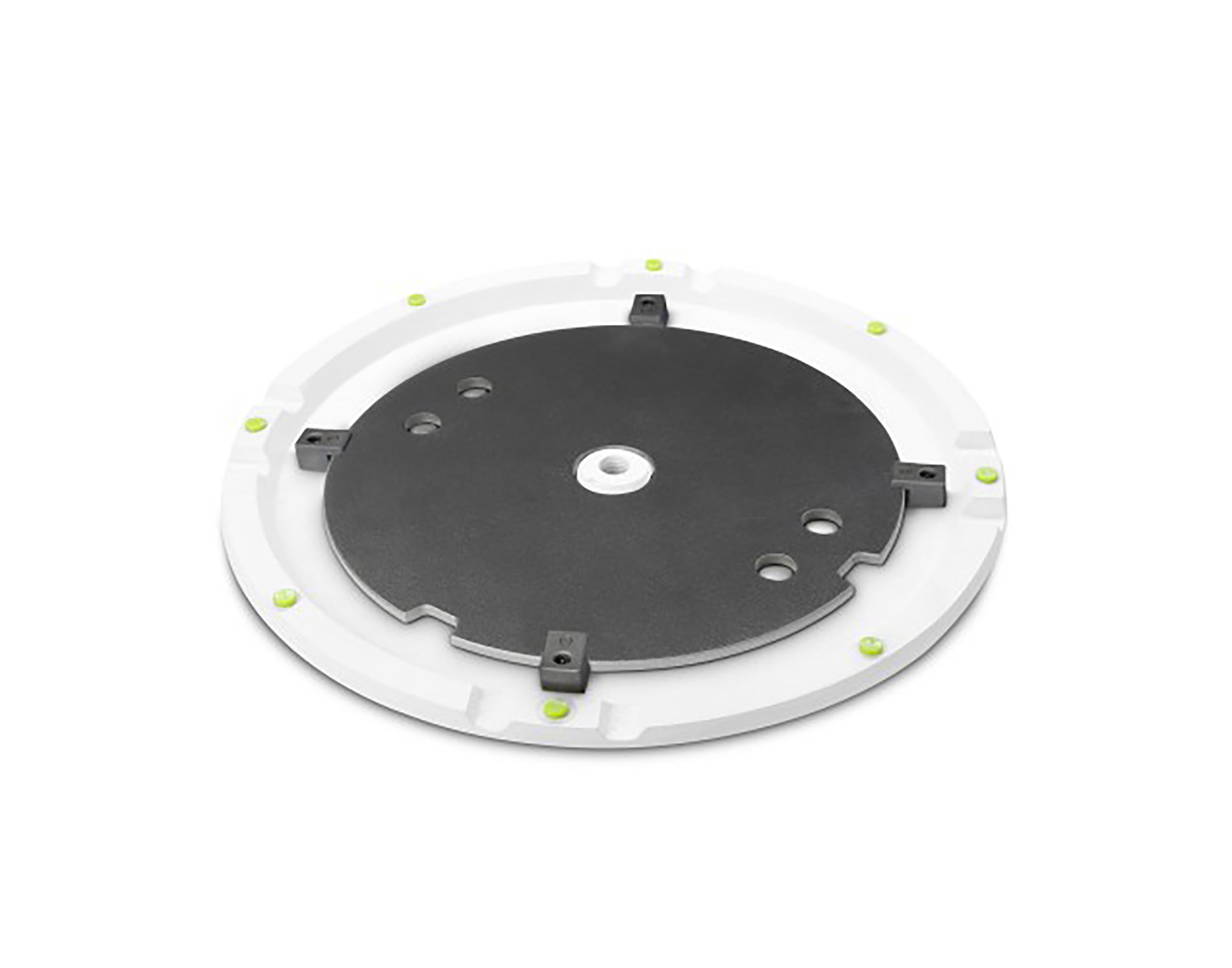 Gravity GSSPWBSET1W, Speaker Stand With Base And Weight Plate Made Of Cast Iron White by Gravity