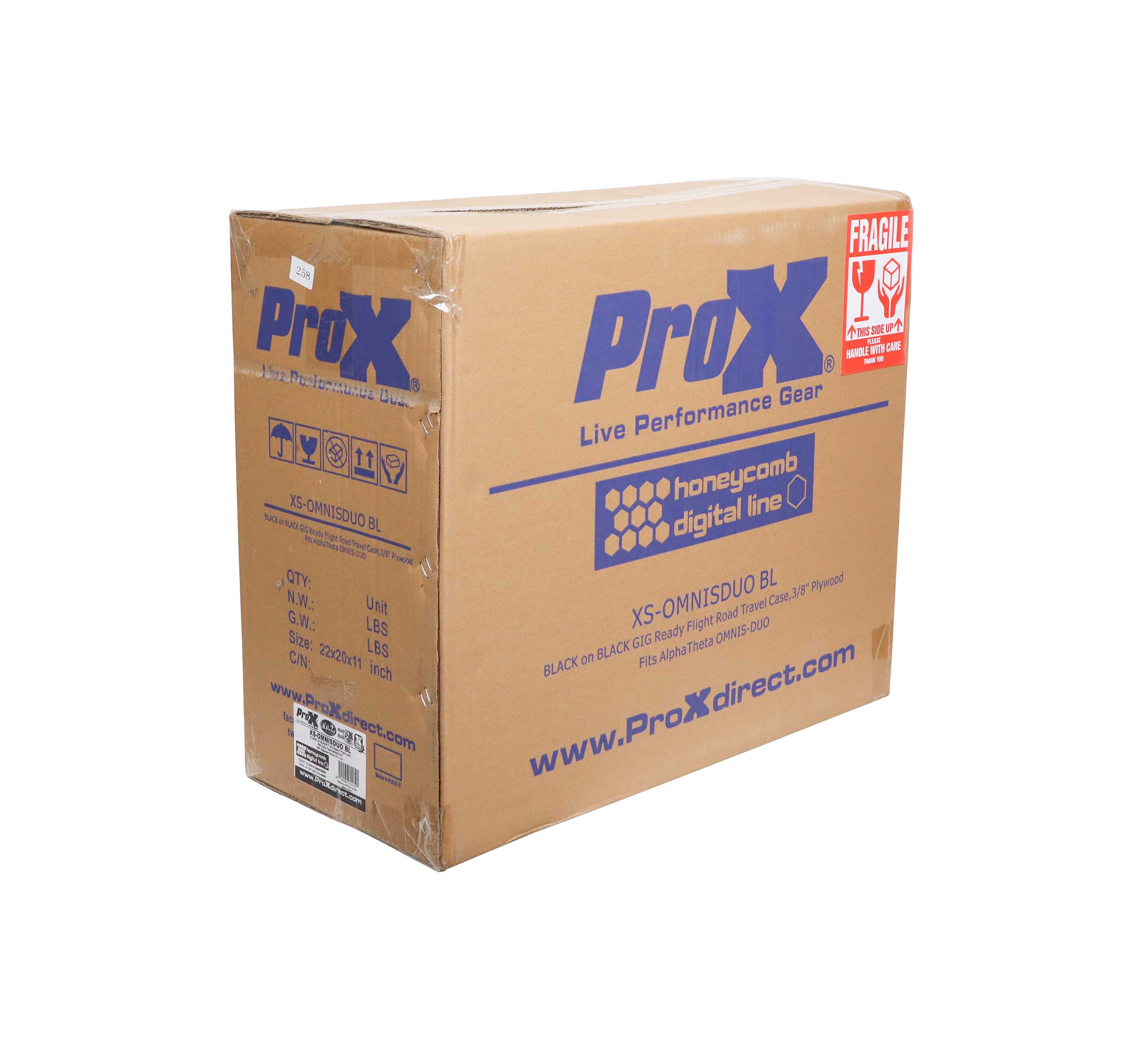 ProX XS-OMNISDUOBL, ATA Flight Case for Pioneer AlphaTheta OMNIS-DUO DJ Controller - Black by ProX Cases