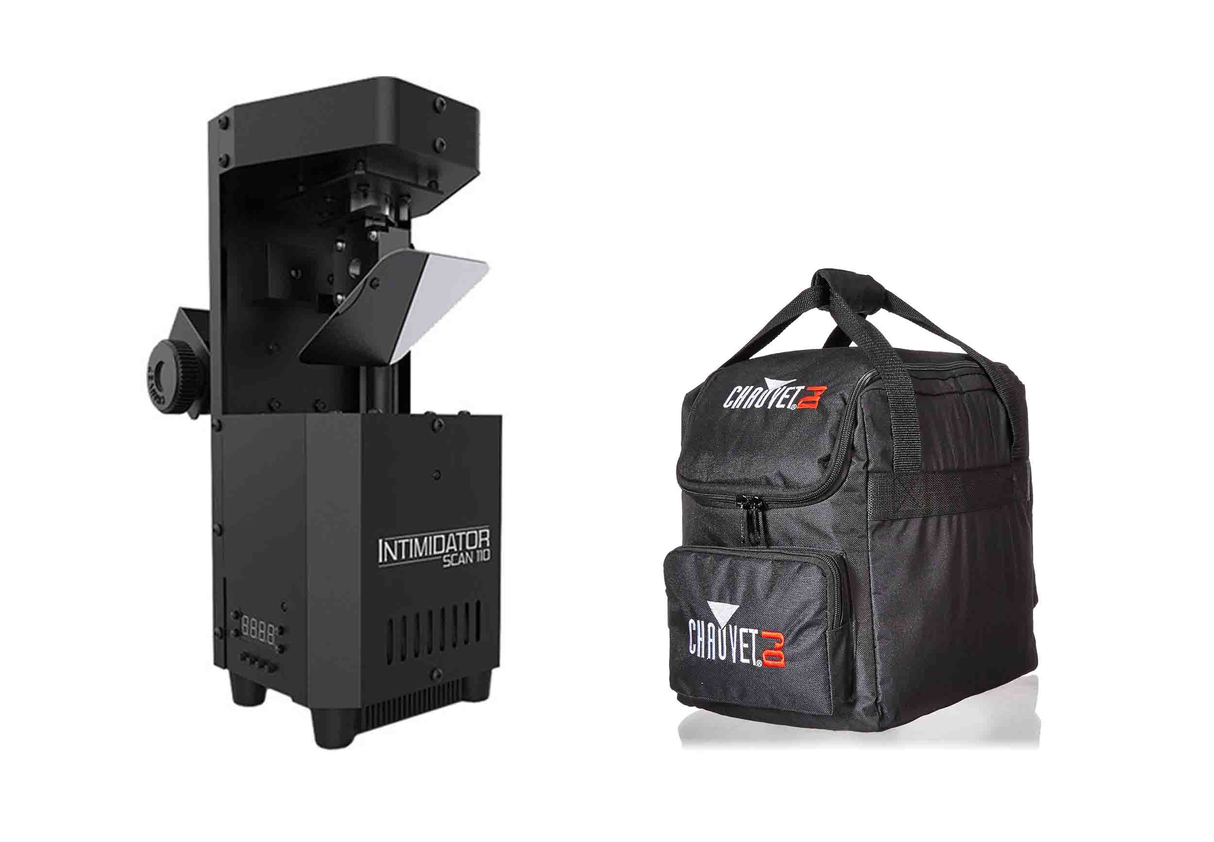 Chauvet DJ Intimidator Scan 110 Compact LED Scanner Dance Floor Effect DJ Package with Light Plus Bag by Chauvet DJ