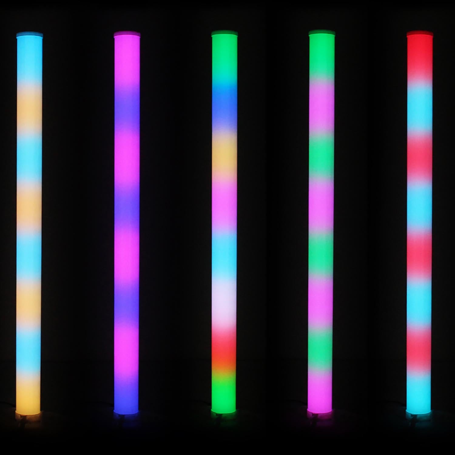 B-Stock: JMAZ JZ2006 LED Color Tube, Galaxy Tube 6 Packs With 32 Tri-color (RGB) LEDs and RF Remote Control by JMAZ