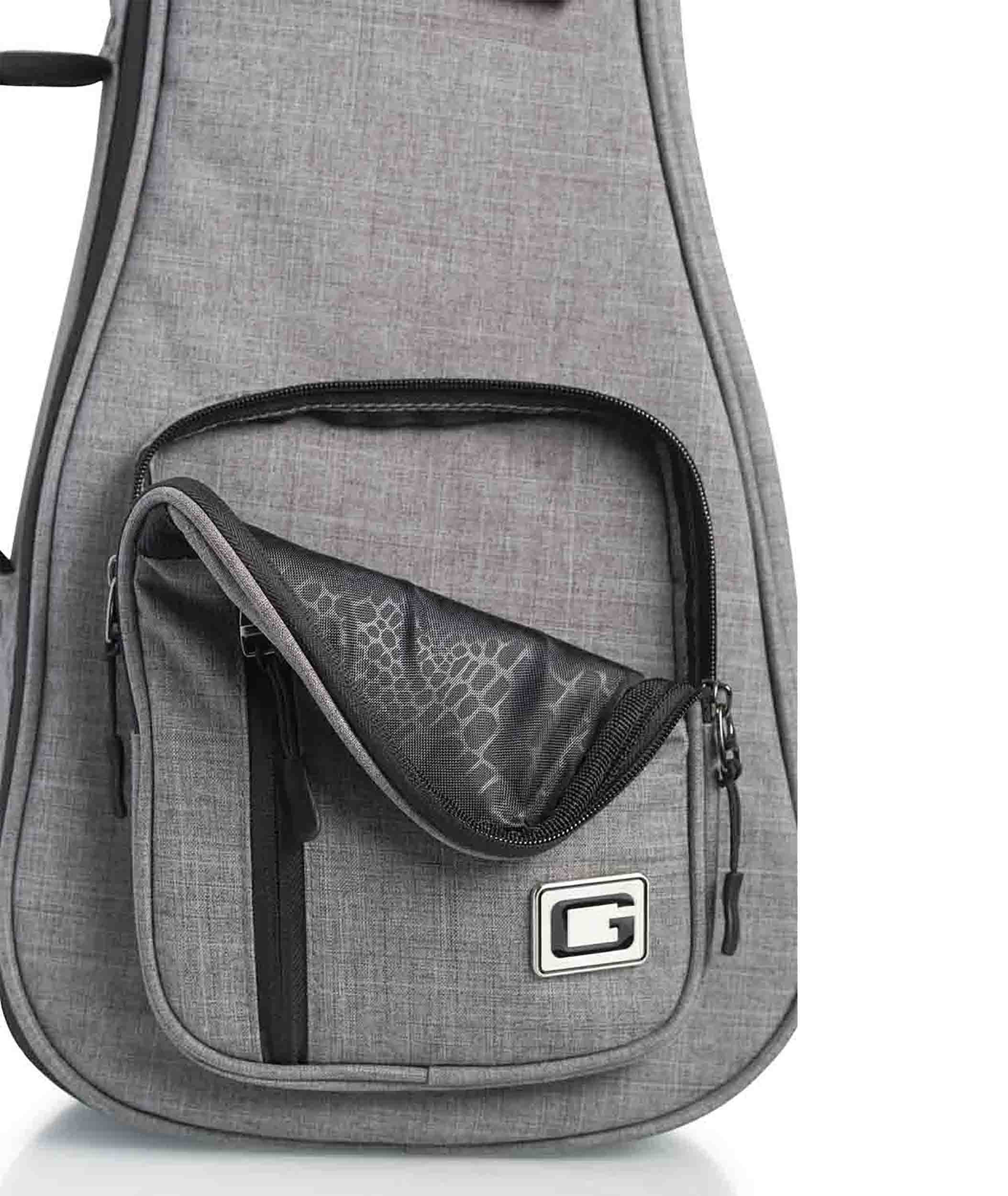Gator Cases GT-UKE-SOP-GRY Transit Series Bag for Soprano Ukulele - Grey by Gator Cases