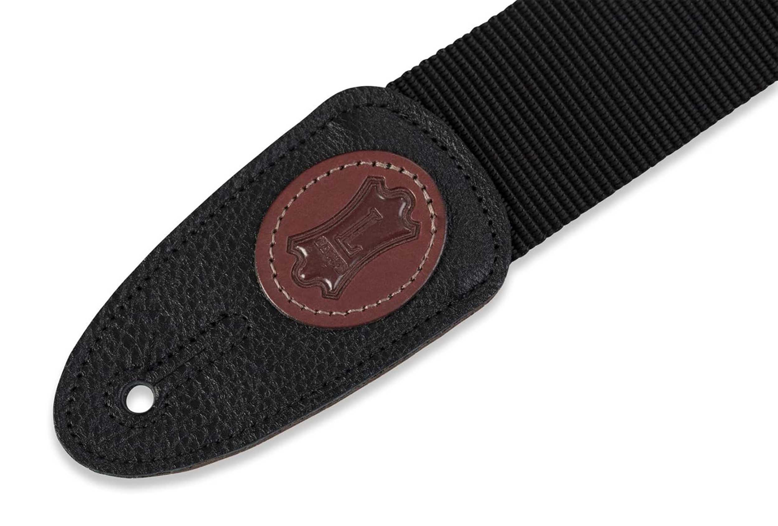 Levy's MSS8-BLK, 2-Inch Wide Black Soft-hand Polypropylene Guitar Strap by Levy's