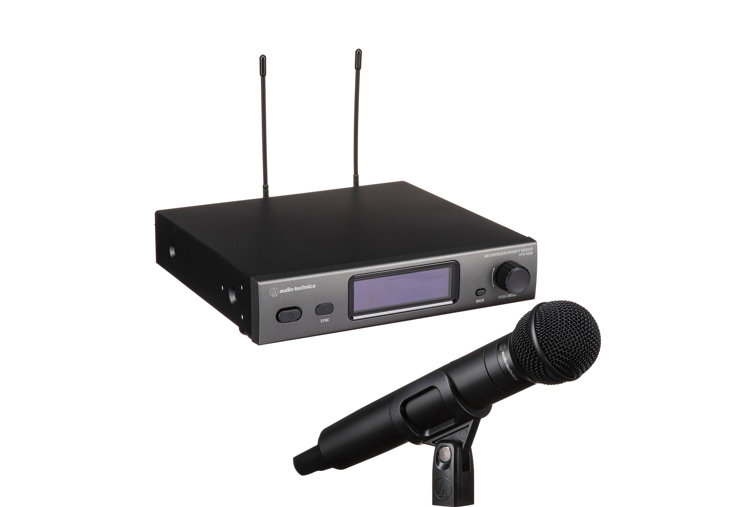 Audio-Technica ATW-3212/C510DE2, 3000 Series Wireless Handheld Microphone System with ATW-C510 Capsule DE2 470 to 530 MHz by Audio-Technica