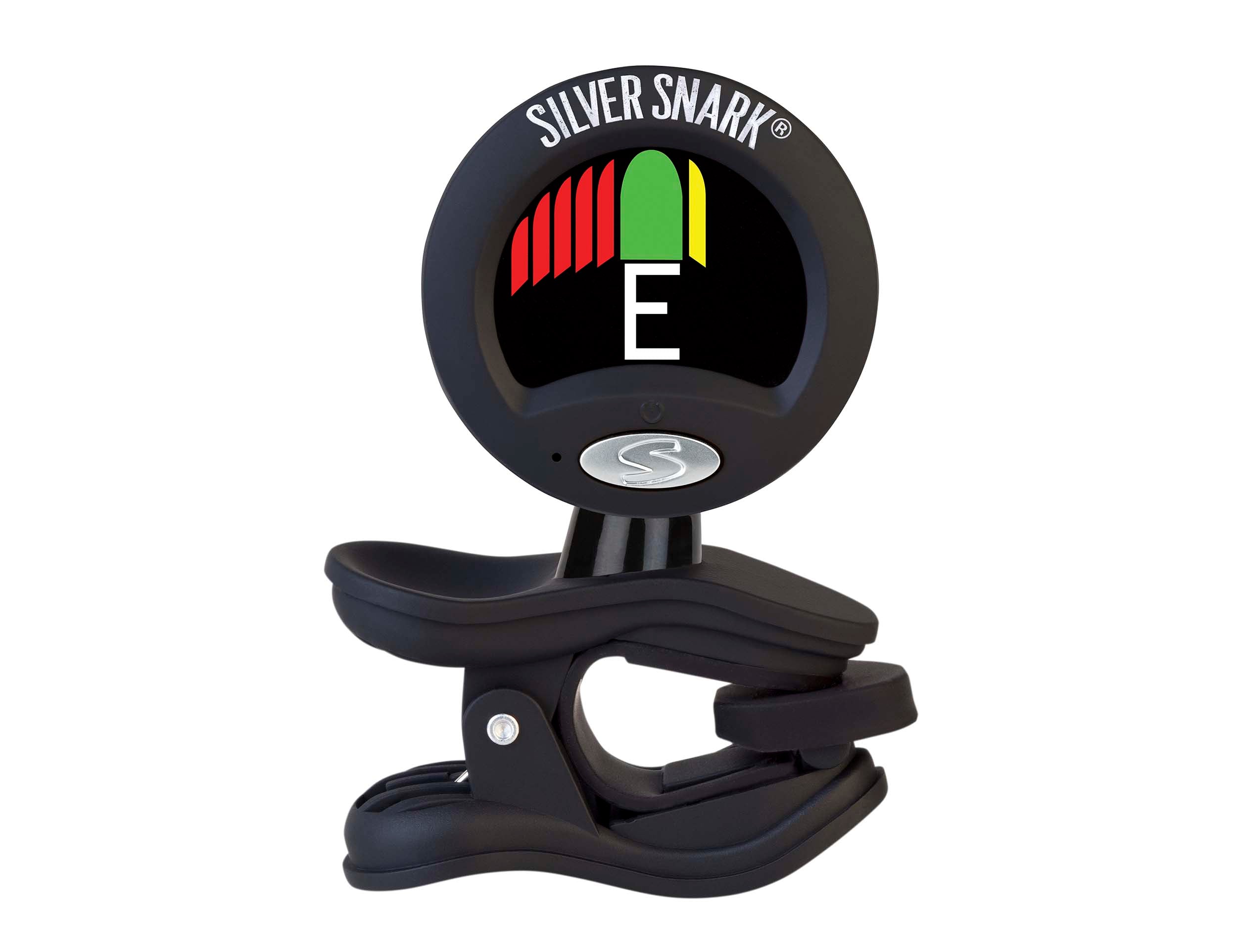Snark SIL-BLK, Silver Snark Chromatic Tuner - Black by Snark