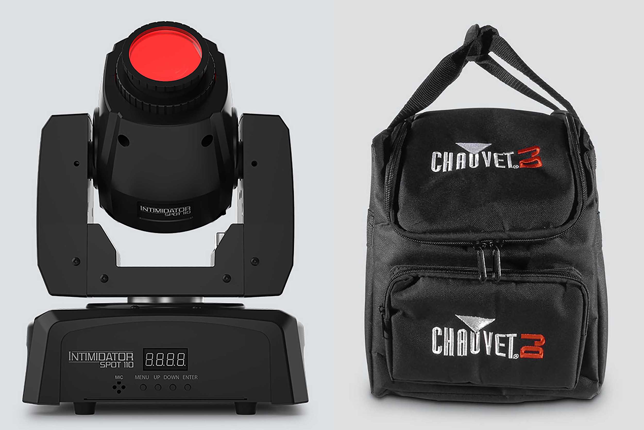 Chauvet Intimidator Spot 110 Compact Moving Head SPOT DMX Light DJ Package with Carry Bag by Chauvet DJ