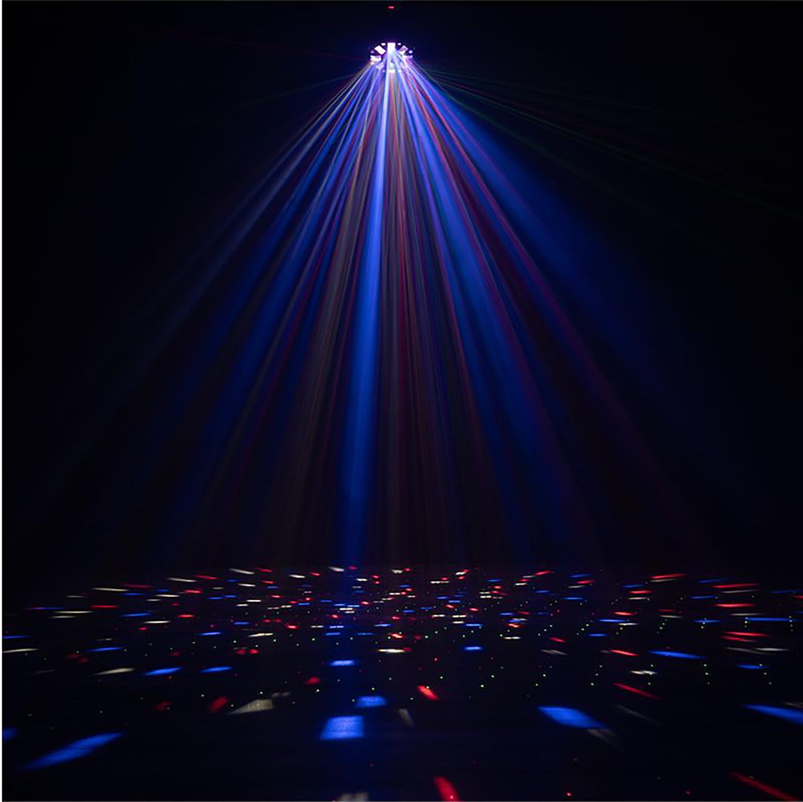 Eliminator Lighting Furious Three RGUV, Party Light with Moonflower, Wash, and Laser Effect by Eliminator Lighting