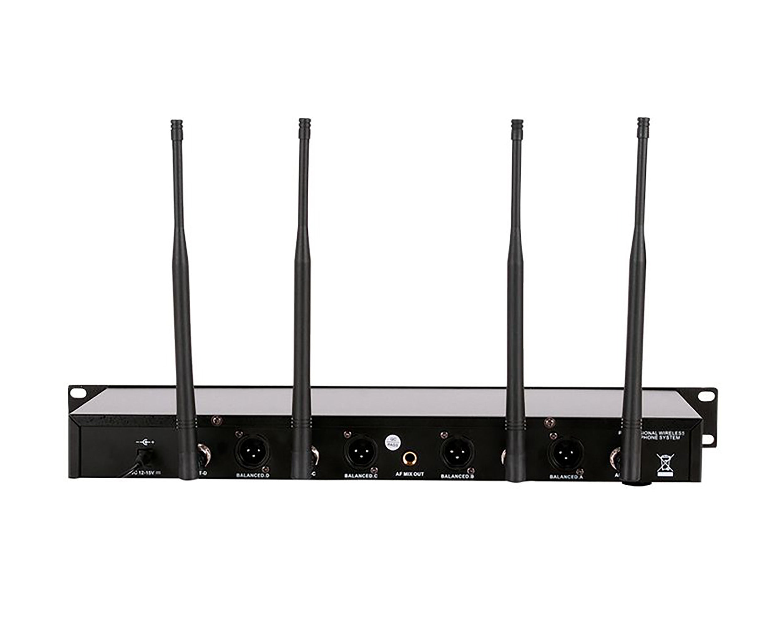 American Audio WM-419, 4-Channel Wireless UHF Handheld Microphone System by American Audio