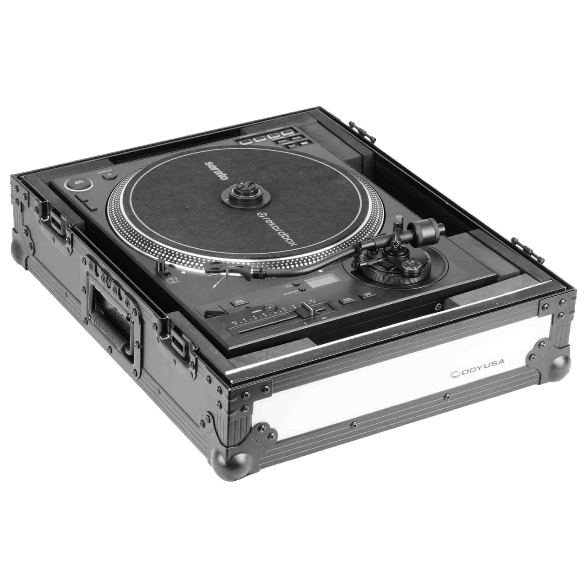 Odyssey FFXCRSS121200BL,Turntable Flight FX Case for LED Black Label Pioneer DJ PLX-CRSS12 and Technics 1200 by Odyssey