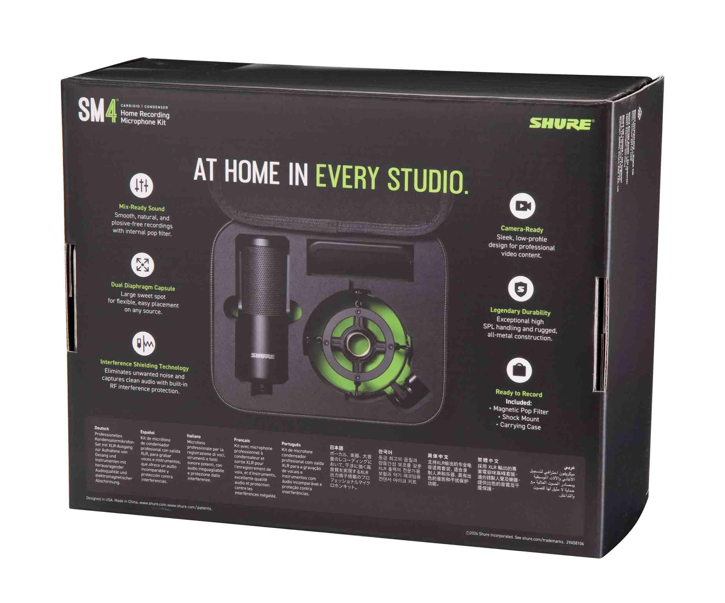 Shure SM4-K Dual-Diaphragm Condenser Home Recording Microphone by Shure