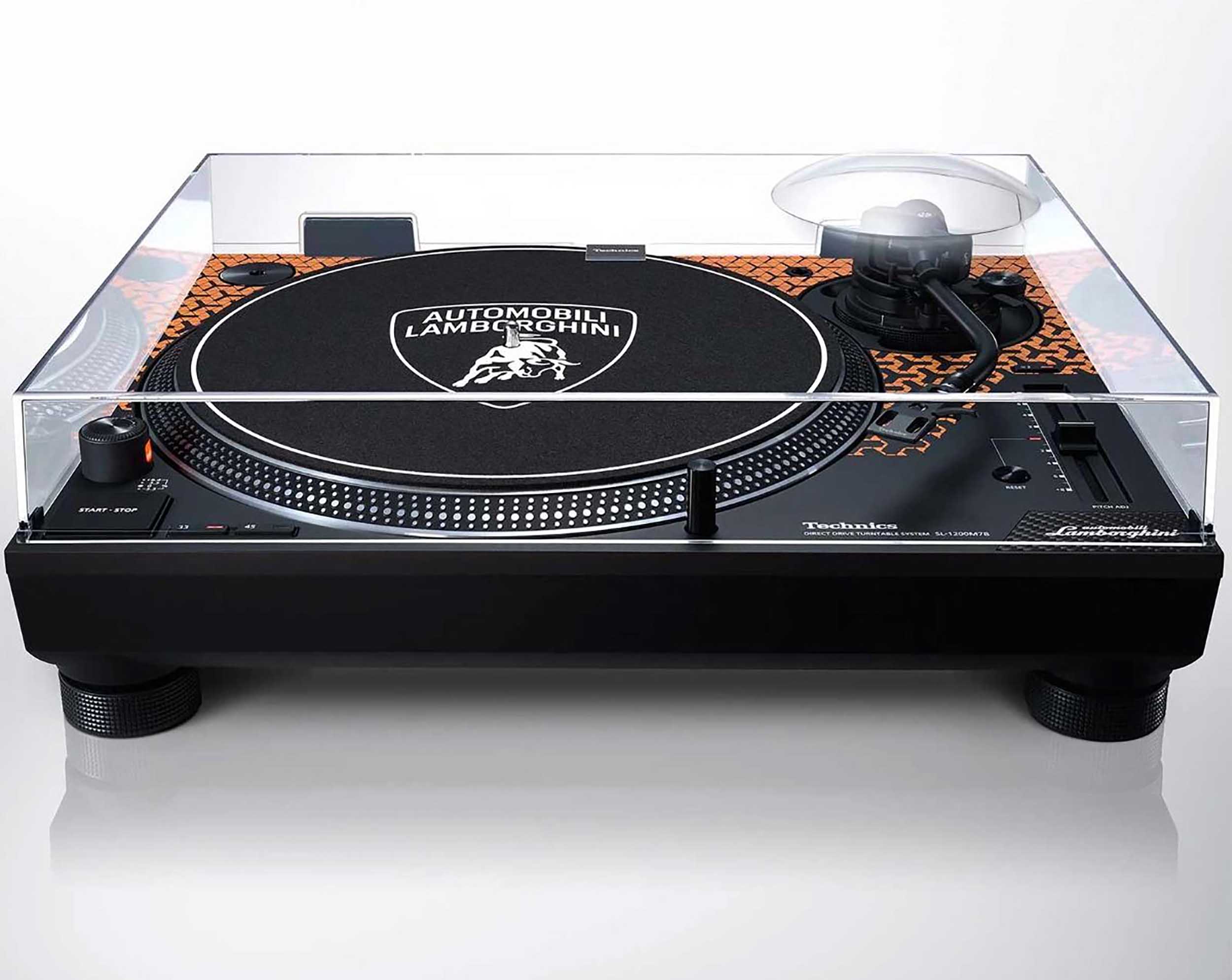 Open Box: Technics SL-1200M7BPD Special Edition Lamborghini Direct Drive Turntable System - Orange by Technics