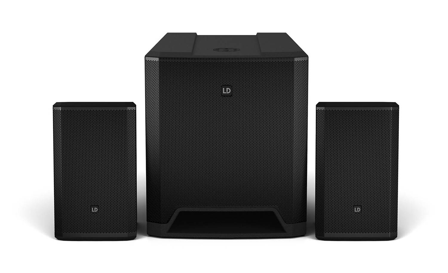 LD Systems DAVE 18 G4X Compact 2.1 Powered PA System with Bluetooth and Mixer - 2000W RMS by LD Systems