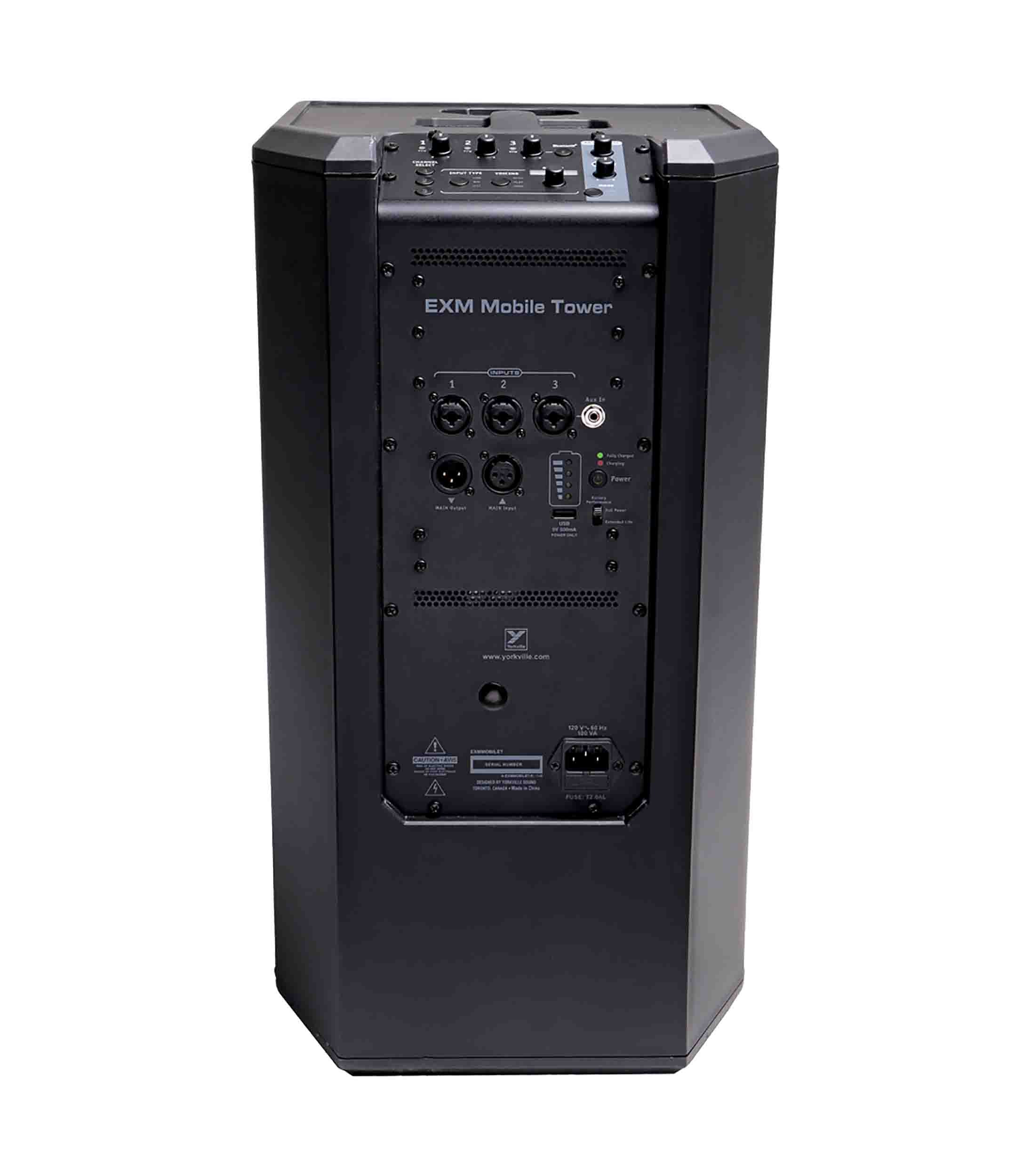 Yorkville Sound EXM MOBILE TOWER, Battery Powered PA System by Yorkville