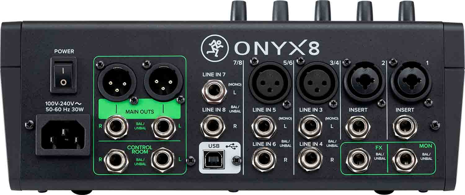 Open Box: Mackie Onyx8, 8 Ch Premium Analog Audio Mixer + Multitrack USB Recording by Mackie