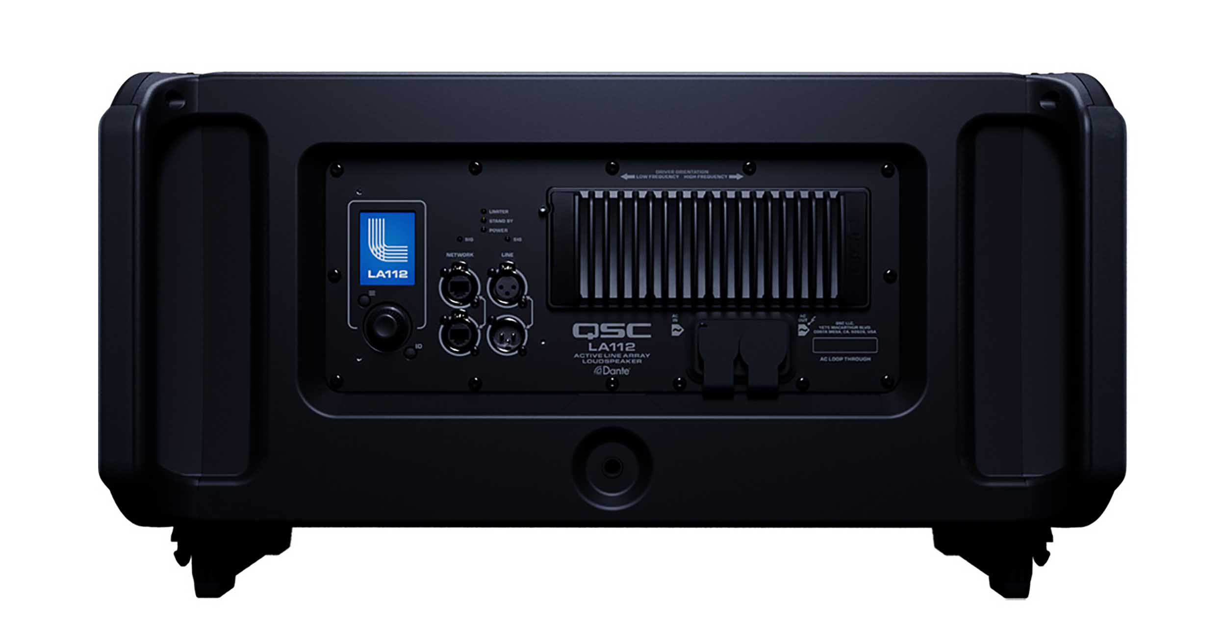 QSC LA112SP302622W, 2-Way 12" Powered Line Array Loudspeaker Package with Flight Case by QSC