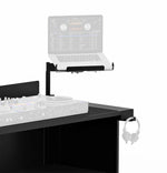 ProX XFH-B3LSBL, Universal Side Laptop Shelf Mounting Stand for B3 DJ Table Workstation by Humpter - Black by ProX Cases