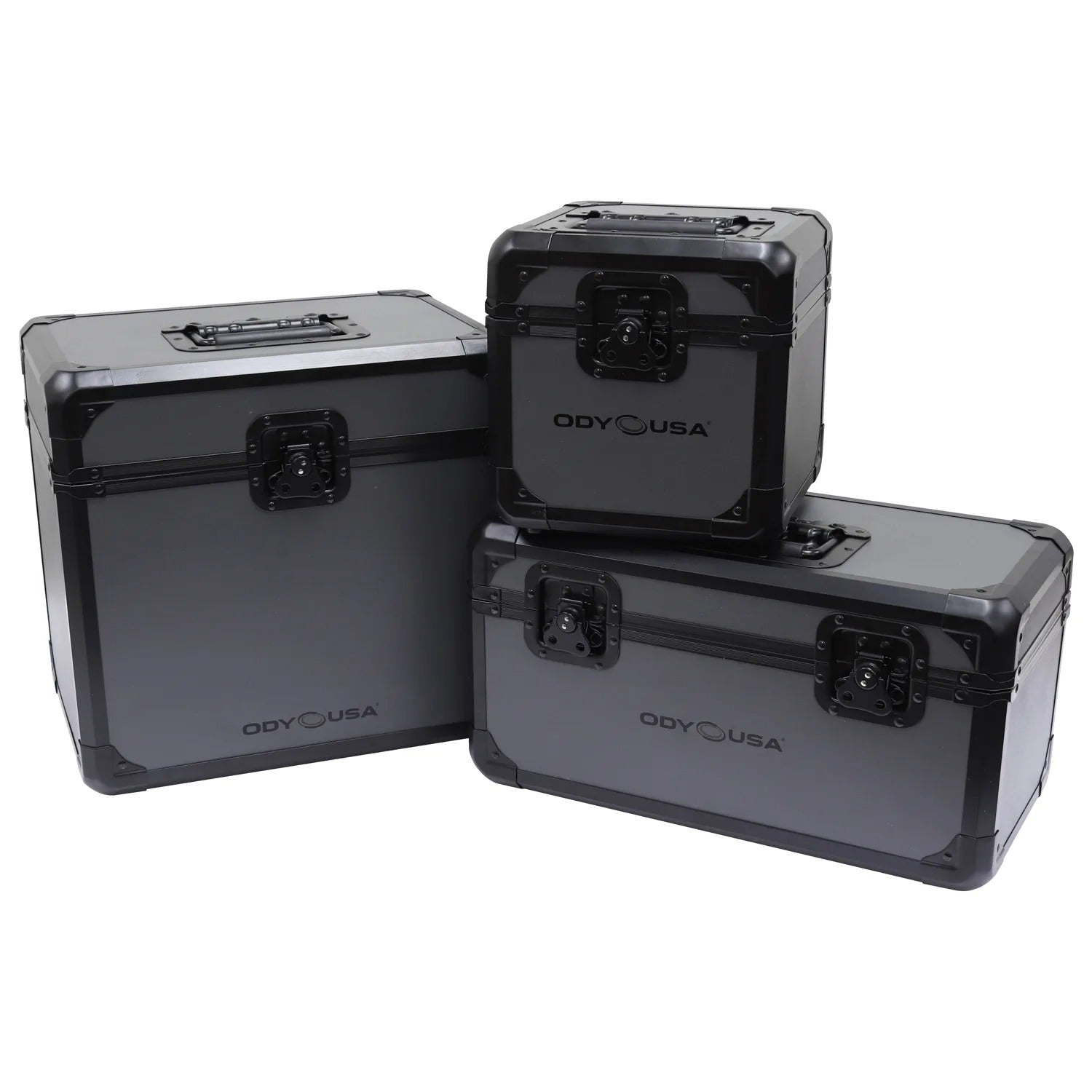 B-Stock Scratch & Dent: Odyssey KLP70BLG Carrying Case for Black Krom on Gray Series Vinyl and LP/Utility by Odyssey