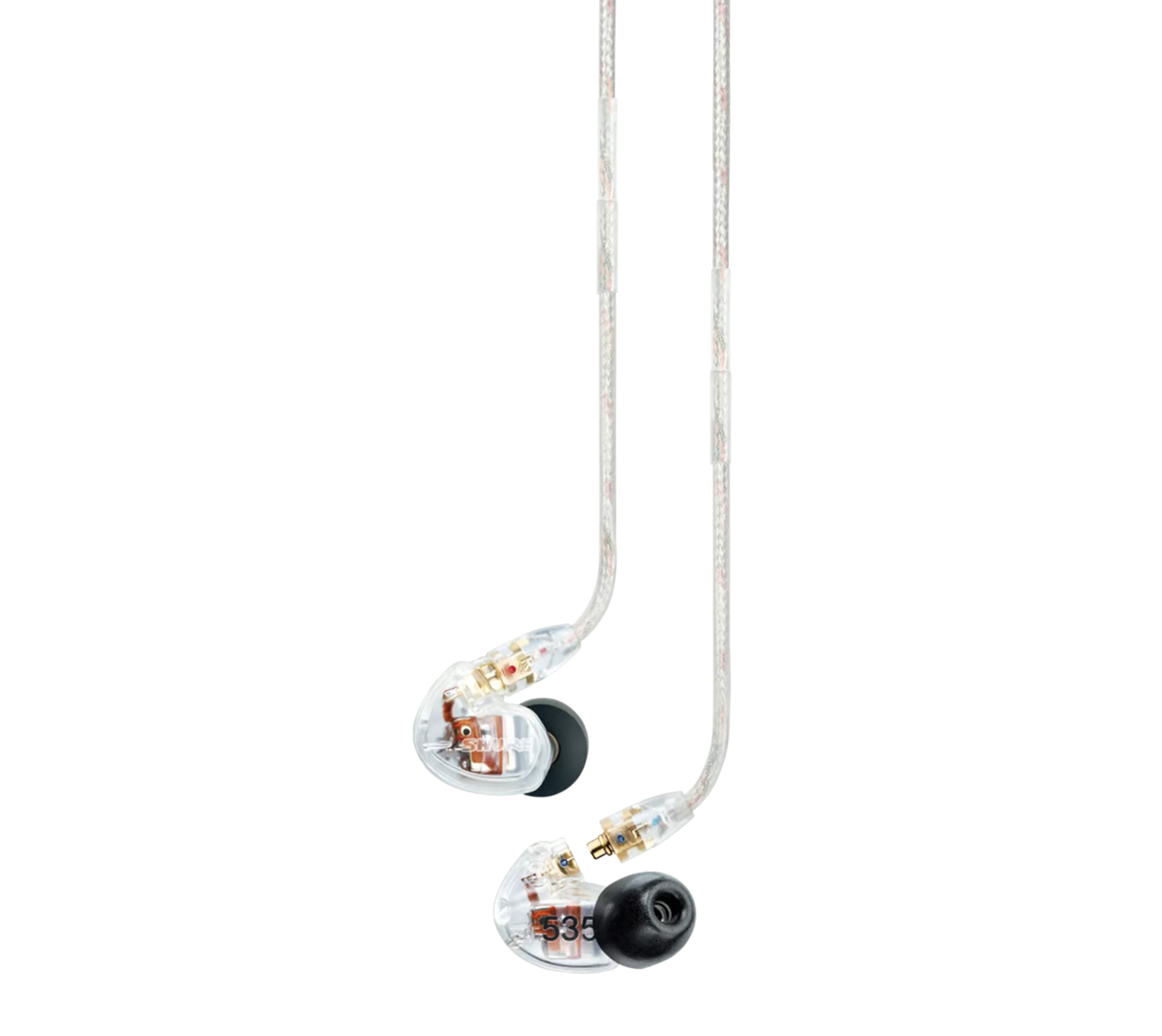 Open Box: Shure SE535-CL Sound Isolating Earphones Triple Driver Earbud Style Earphones with Sound Isolating Sleeves Clear by Shure