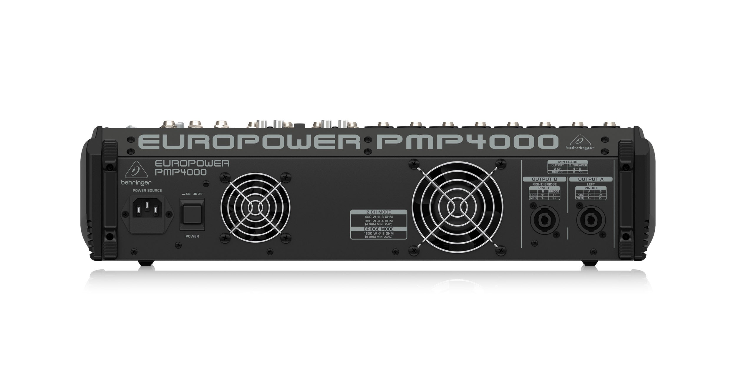 Behringer PMP4000, 1600W 16-Channel Powered Mixer by Behringer