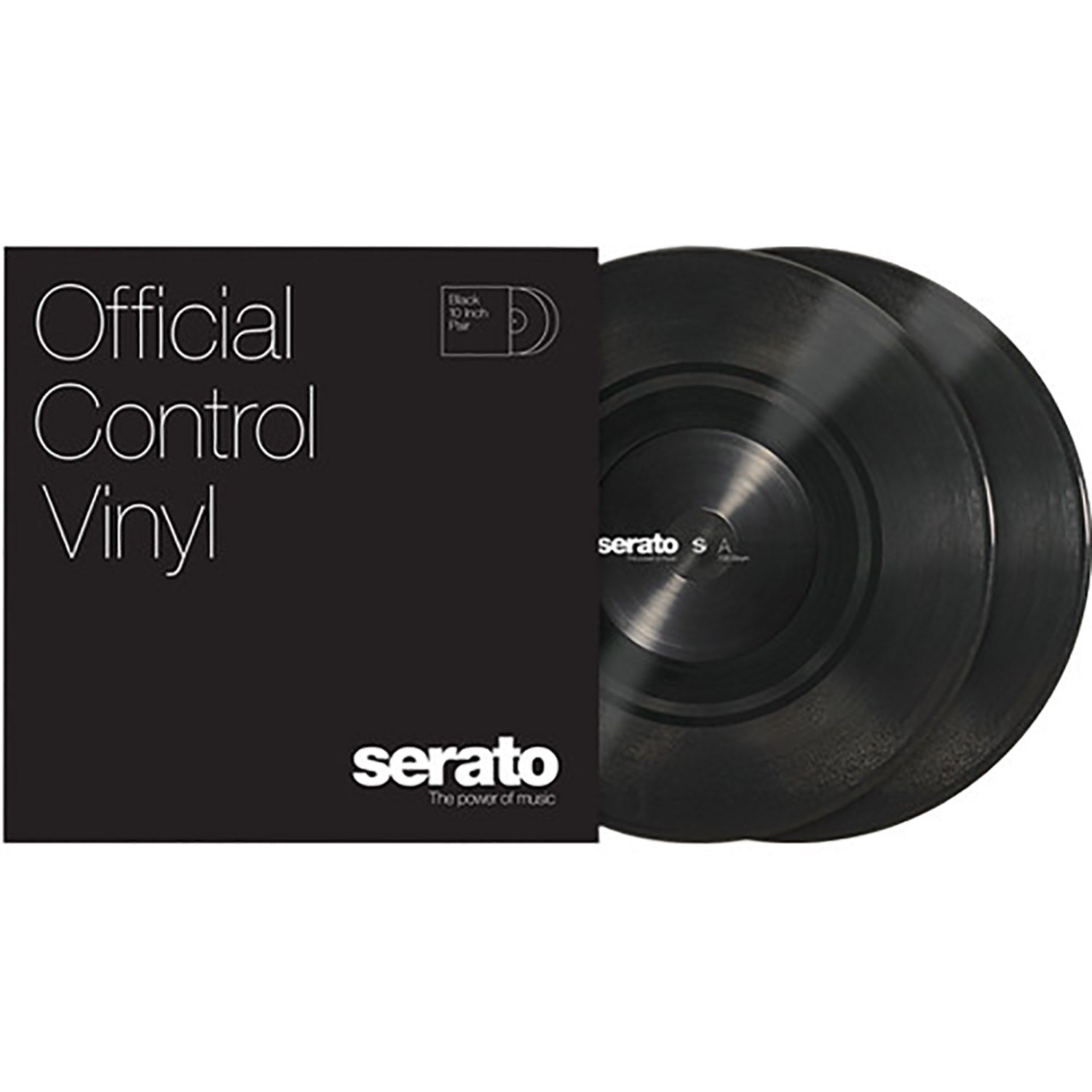 B-Stock: Serato SCV-PS-BLK-7S Pair of 7" Control Vinyl - Black by Serato