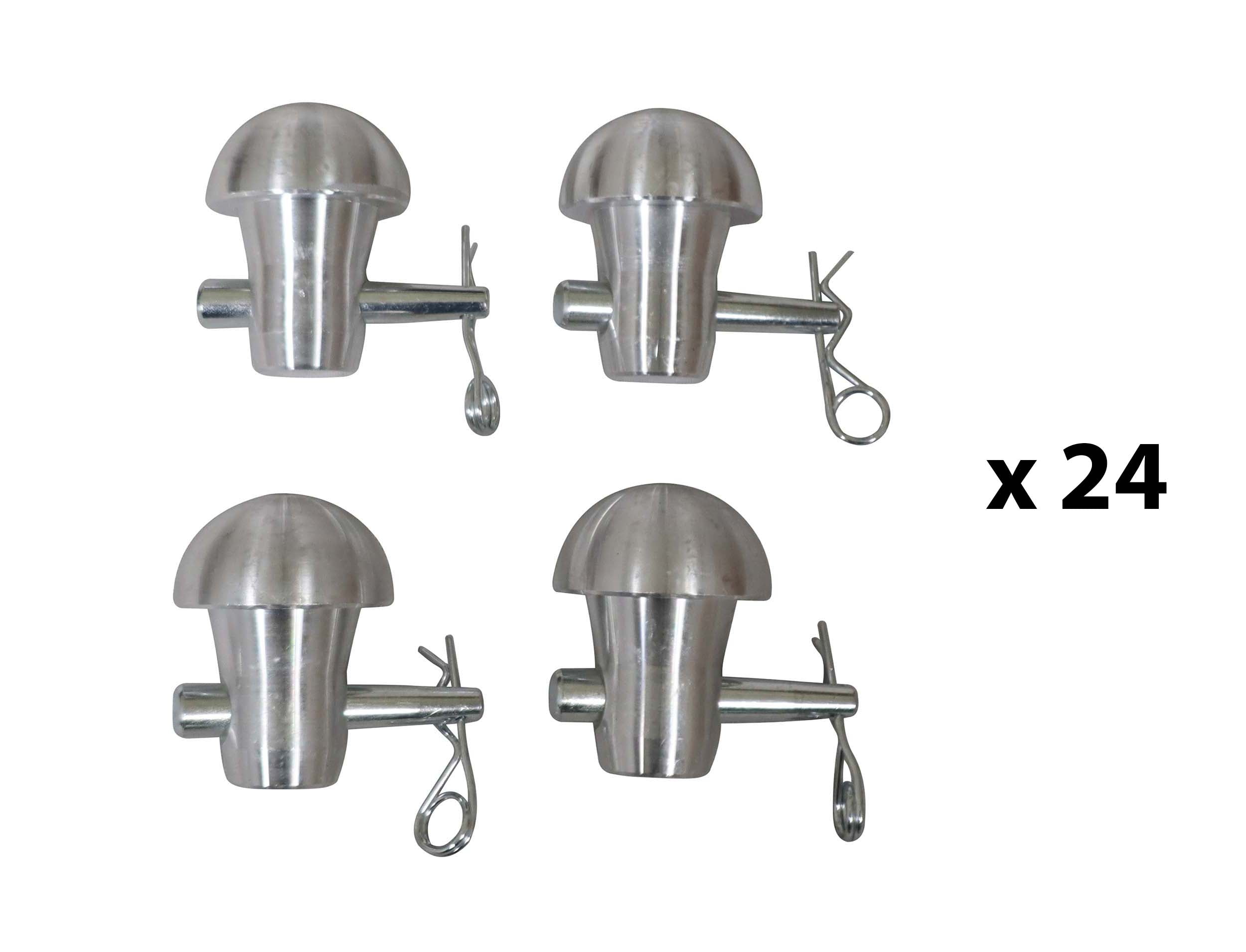 ProX XT-ENDCAPX4 X24, DJ Package with 24 Decorative End Cap Plugs for Conical Truss Connections by ProX Cases