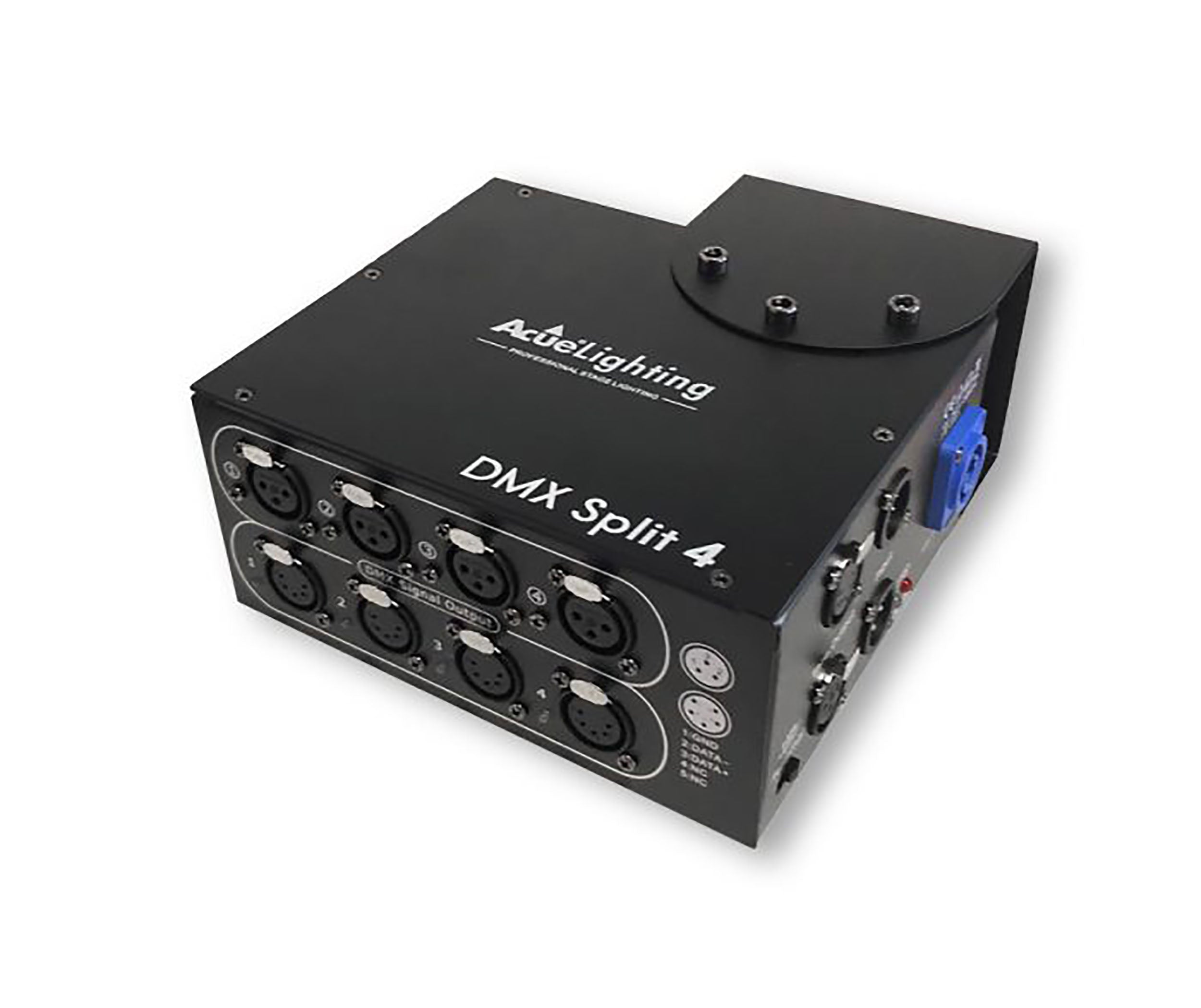 Acue Lighting DMX Split 8 3/5, Professional 3-Pin and 5-Pin DMX Splitter by Acue Lighting