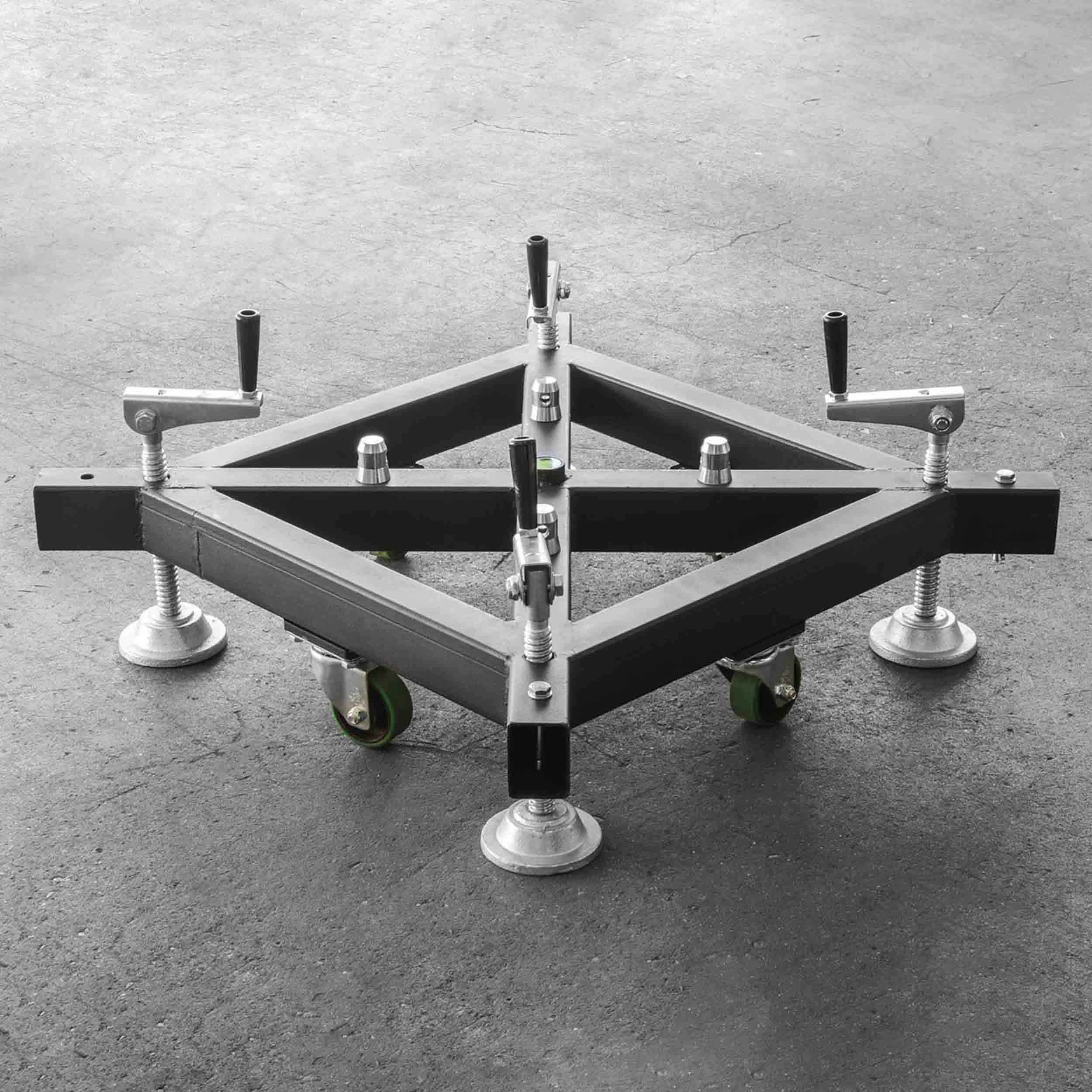 Show Solutions SCTGS-290BASEW, Conical Truss Tower System Base with Wheels - 290 mm x 290 mm by Show Solutions