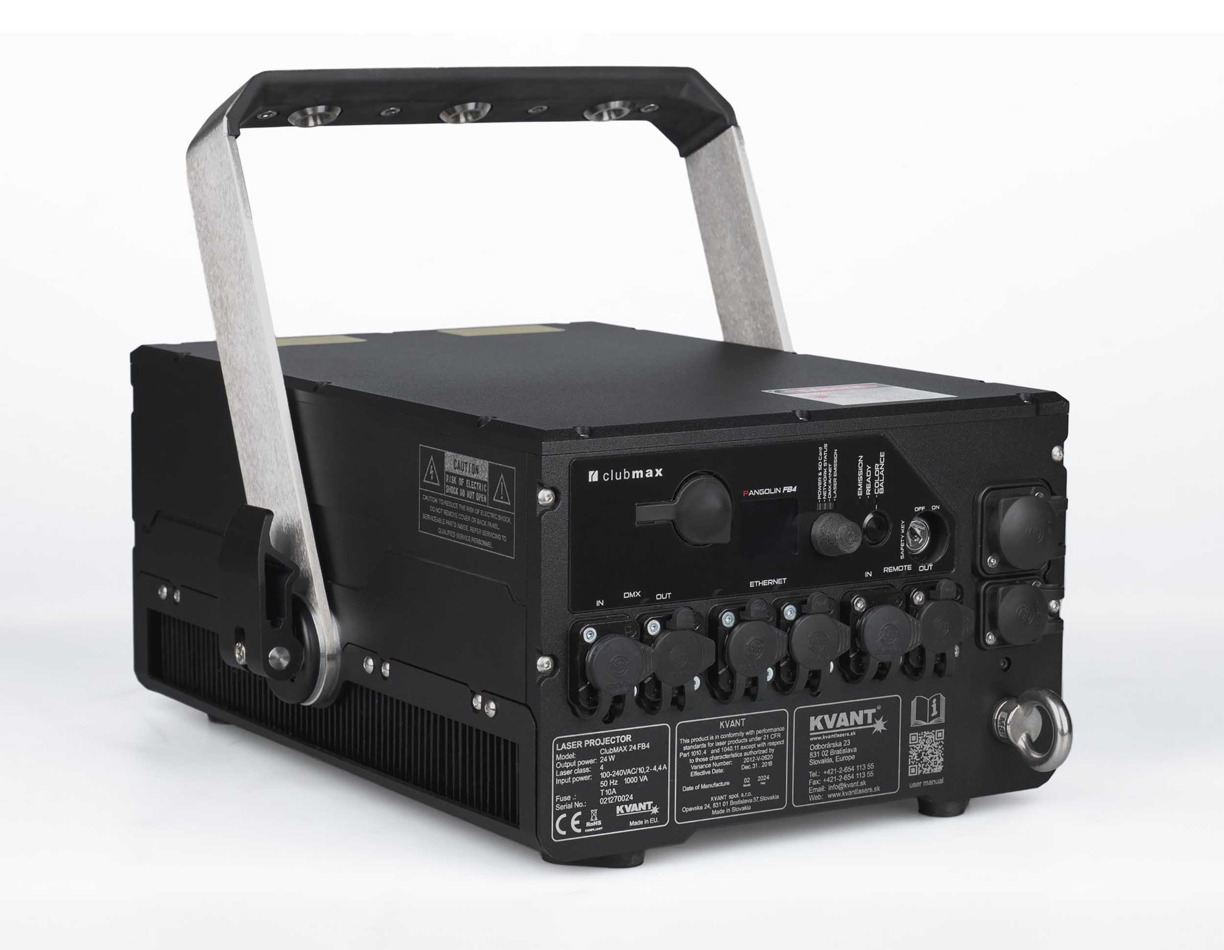 Kvant Lasers Clubmax 24 FB4 IP65 Full-Colour RGB Laser Projector by KVANT