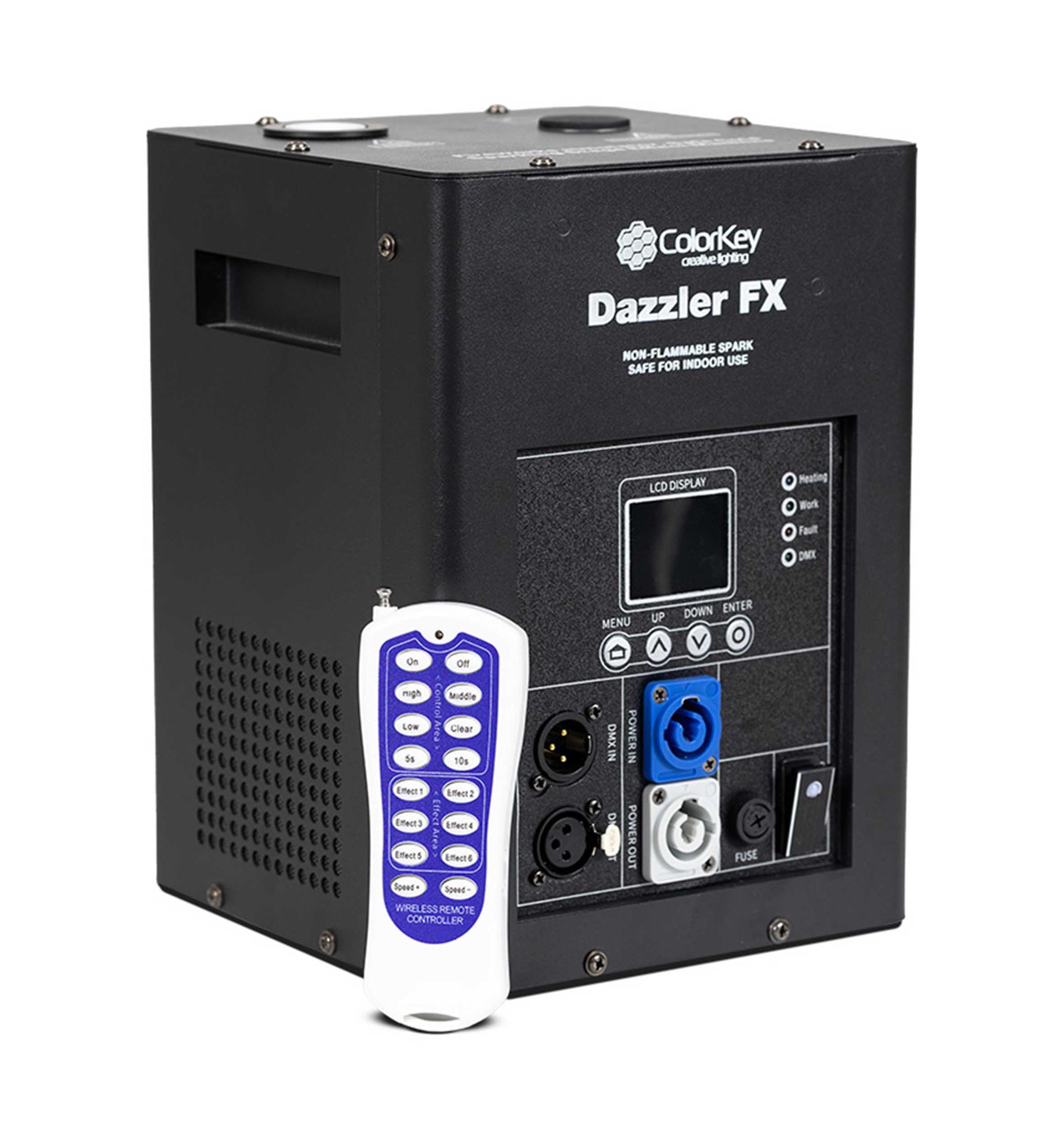 ColorKey CKU-7710, Dazzler FX MK2 Cold Spark Machine - Black by ColorKey