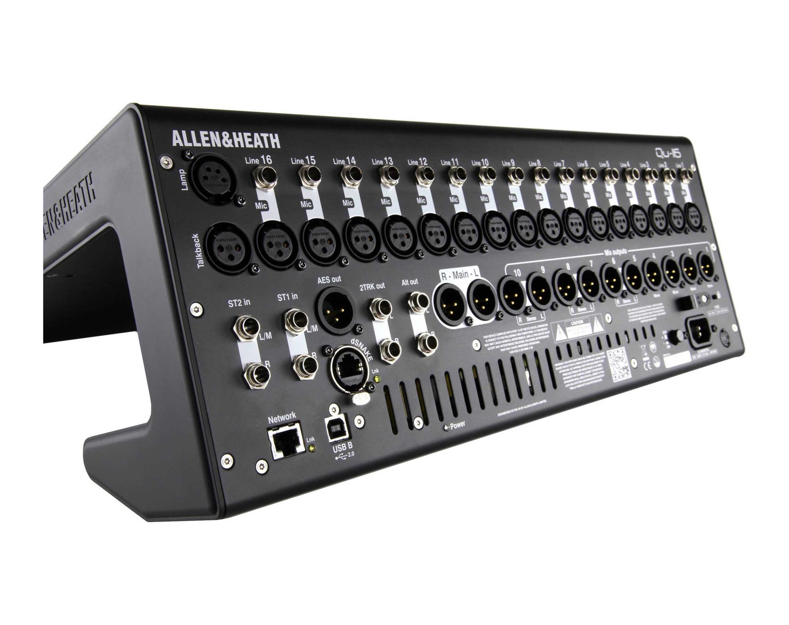 Allen & Heath Qu-16, 16-Channel Rackmountable Digital Mixer - Chrome Edition by ALLEN & HEATH