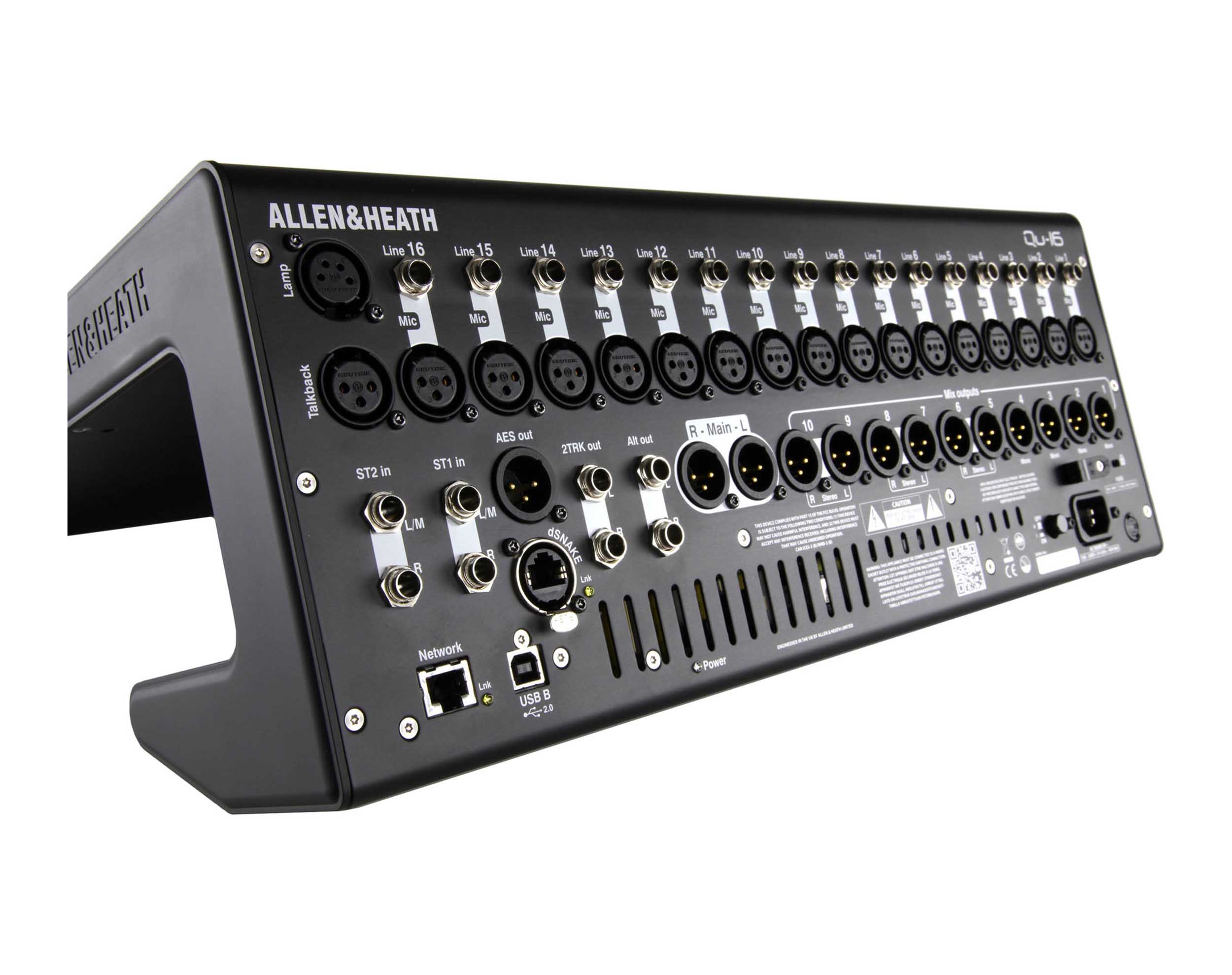 Allen & Heath Qu-16, 16-Channel Rackmountable Digital Mixer - Chrome Edition by ALLEN & HEATH