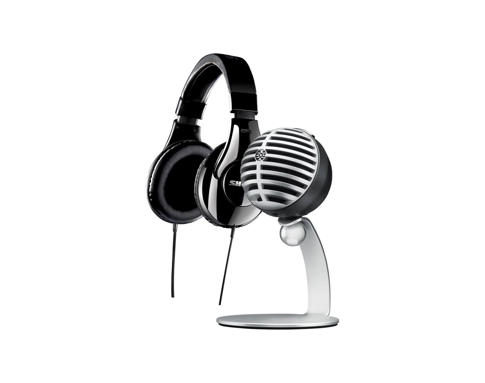 Shure Mobile Recording DJ Package with SRH240A Headphones and MV5 Microphone Including Lightning and USB Cables by Shure