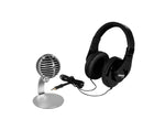 Shure Mobile Recording DJ Package with SRH240A Headphones and MV5 Microphone Including Lightning and USB Cables by Shure