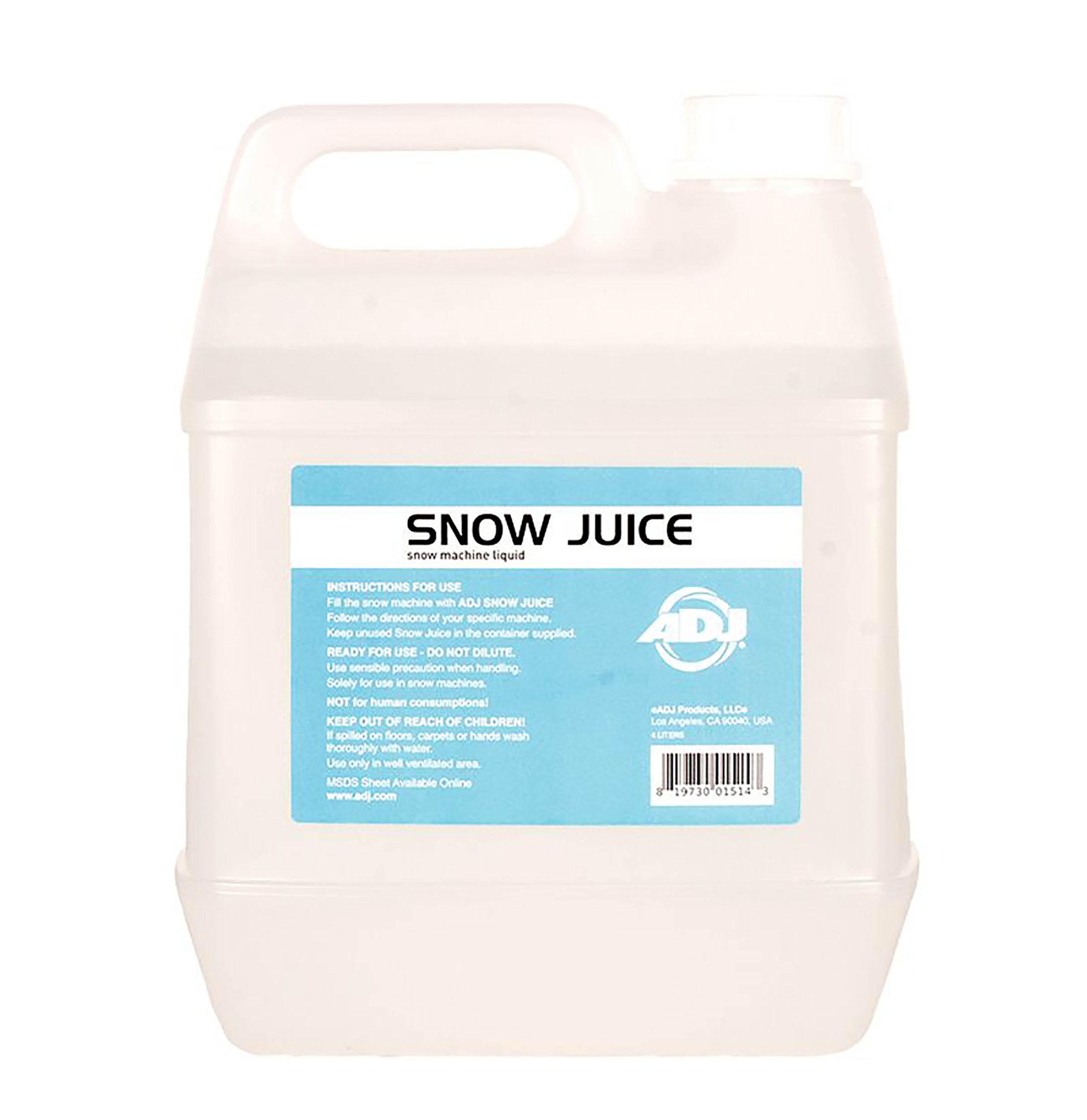 ADJ SNOW GAL, Water Based Snow Fluid - 1 Gallon by ADJ