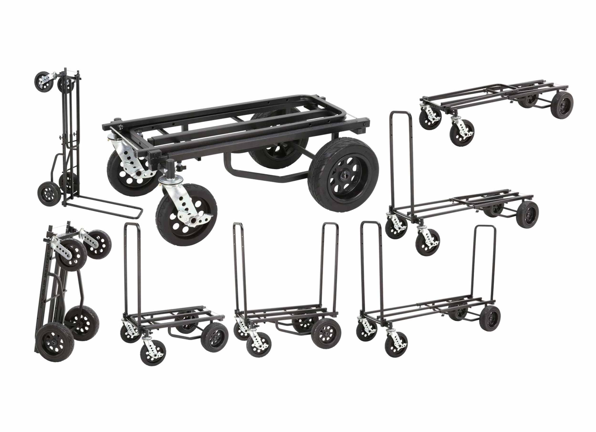 B-Stock Scratch & Dent: Rock N Roller R12STEALTH 8-in-1 Folding Multi-Cart/Hand Truck/Platform Cart by Rock N Roller