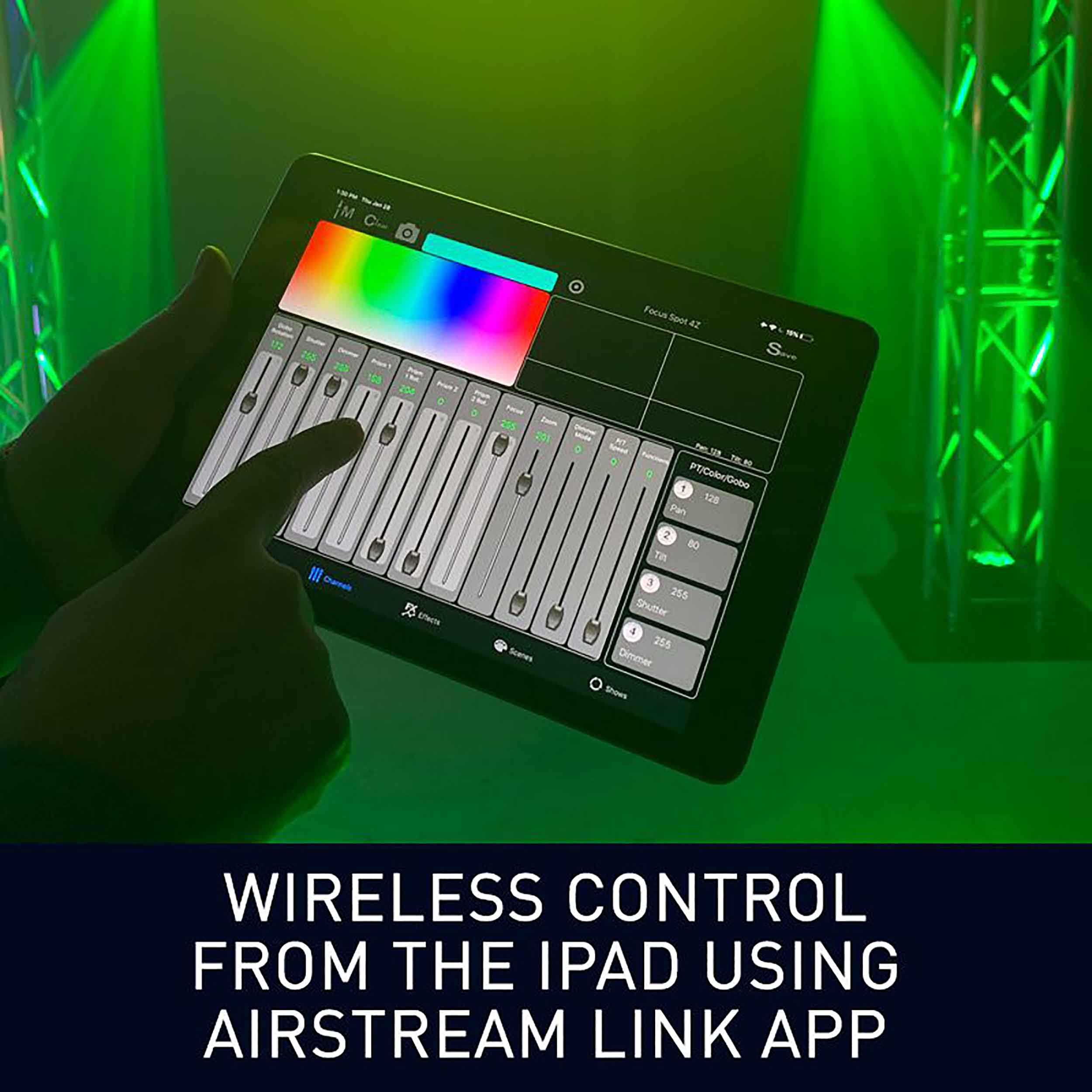 ADJ LINK, 4-Universe DMX Hardware Controller for iPad and ADJ's Airstream App by ADJ