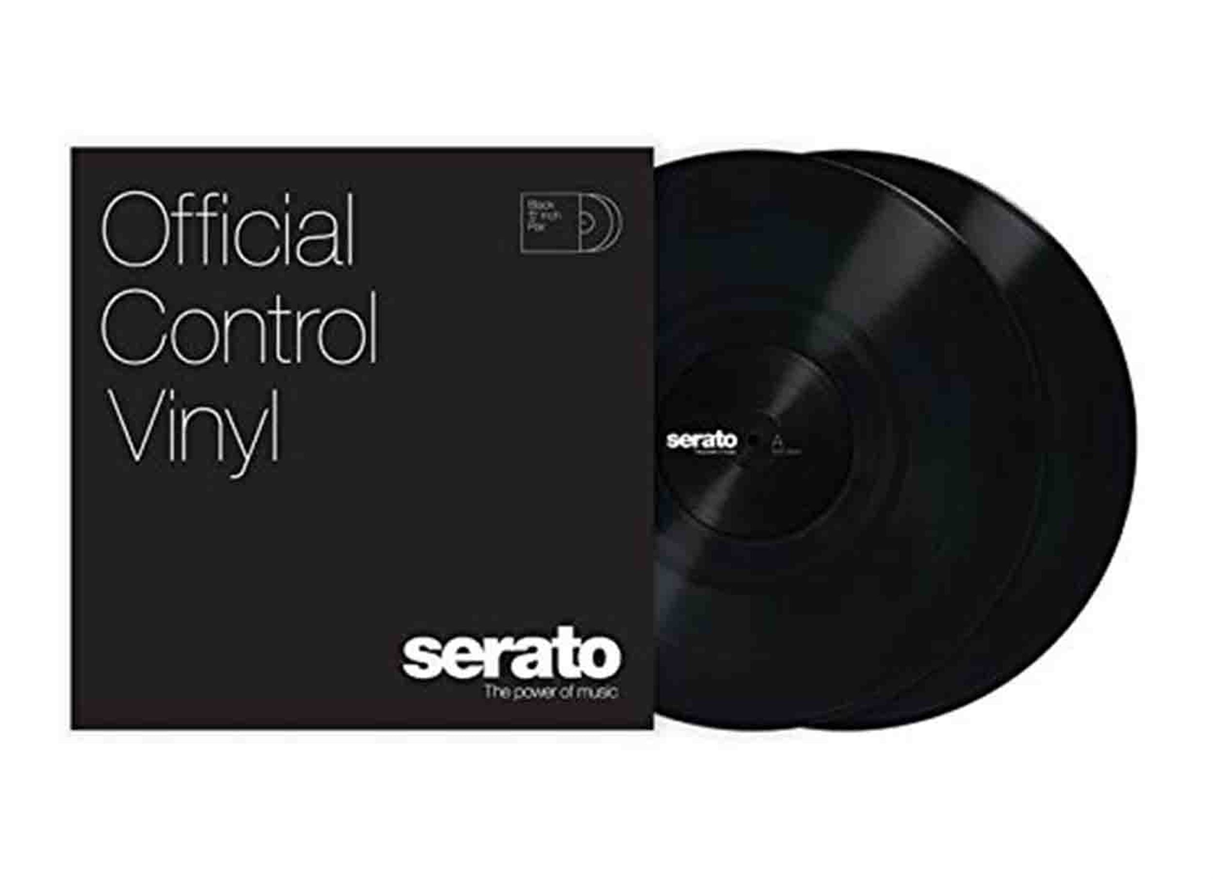 Serato DJ Performance Series Official 12 Inch Control Vinyl (Pair) Black SCV-PS-BLK-OJ by Serato