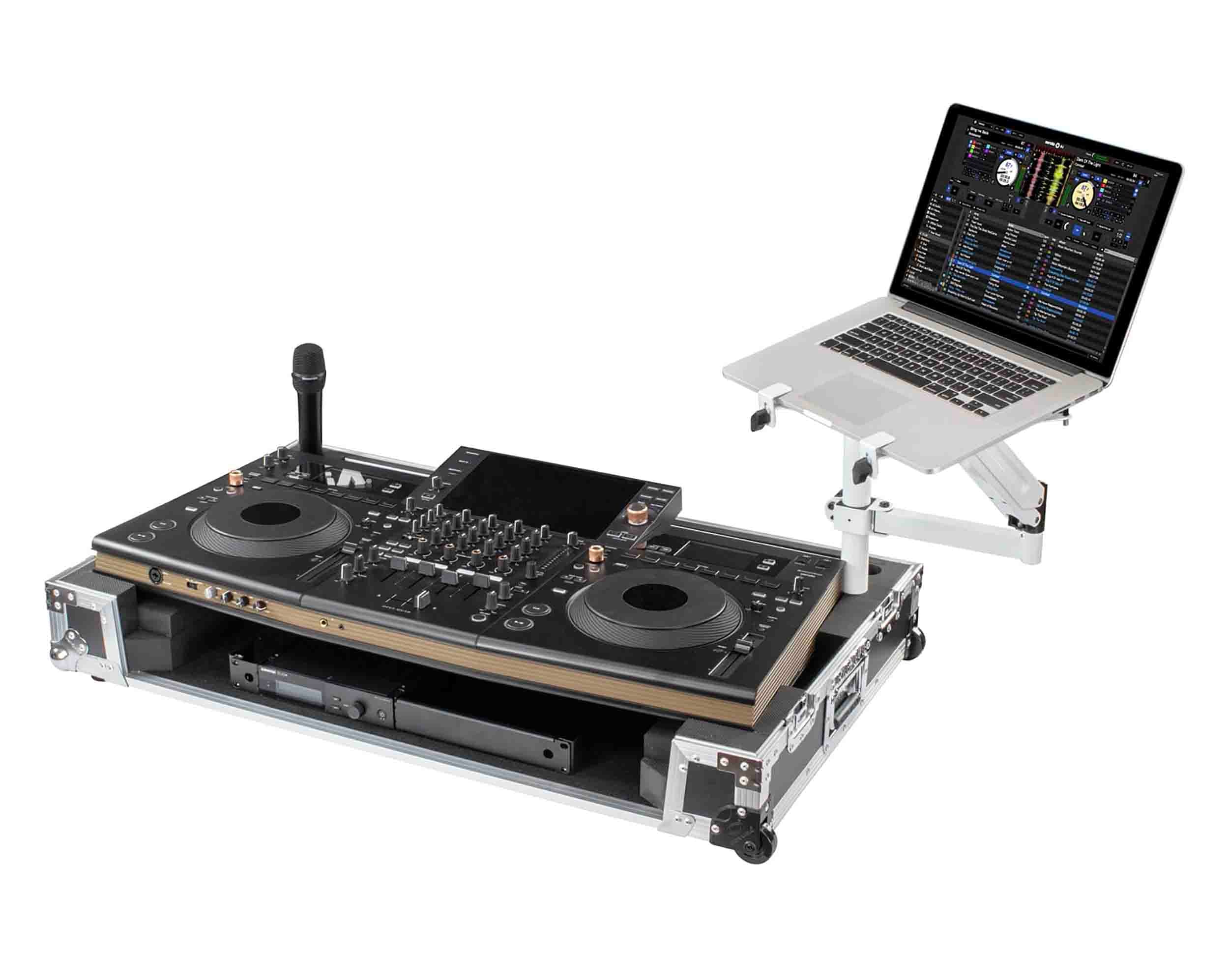 B-Stock Scratch & Dent: Odyssey SCOPUSQUADCW1, Flight Effects Show Case for Pioneer DJ OPUS-QUAD with Wheels by Odyssey