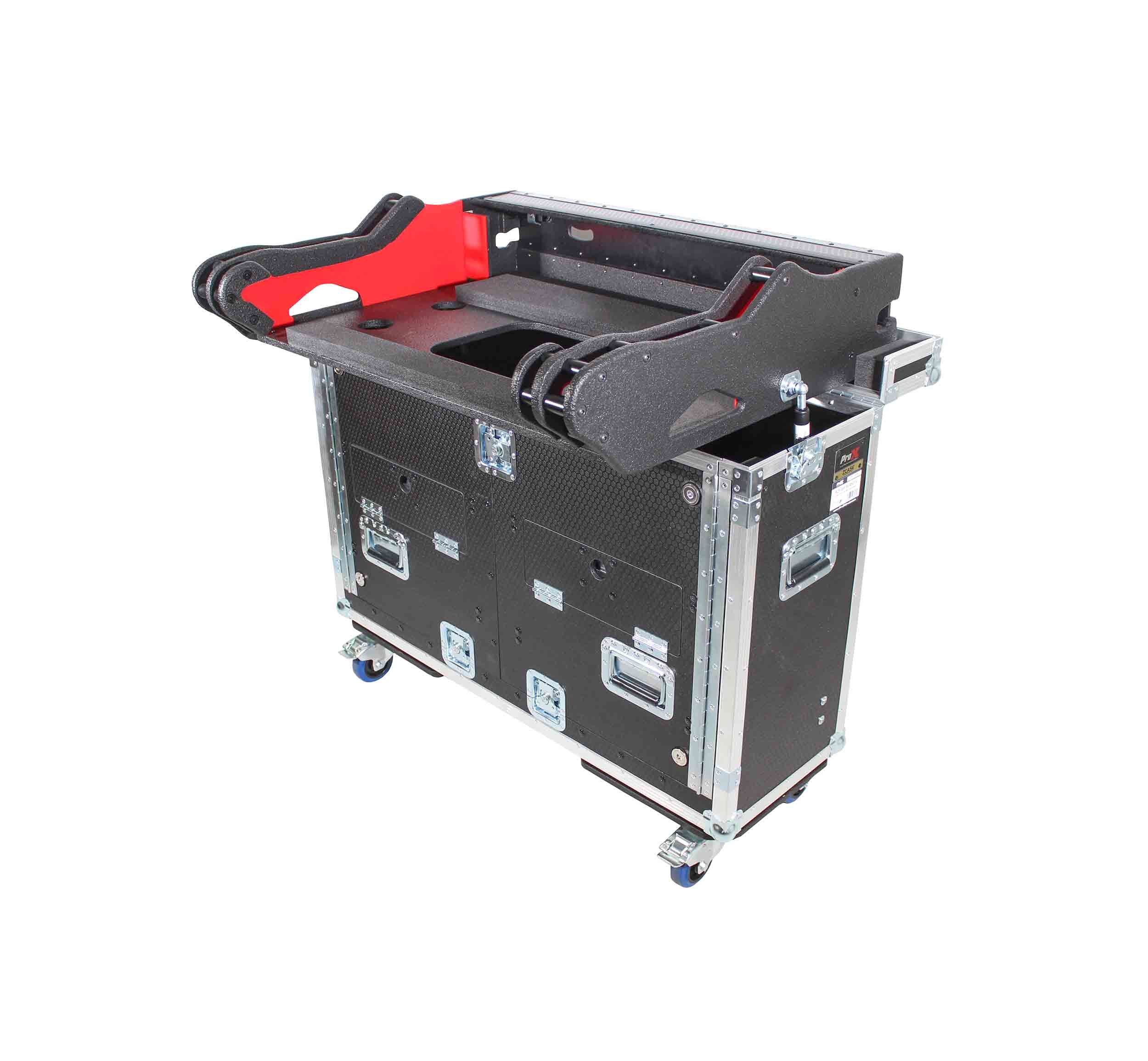 ProX XZF-YTF5, Yamaha TF5 Flip-Ready Hydraulic Console Easy Retracting Lifting Flight Case and Wheels by ProX Cases