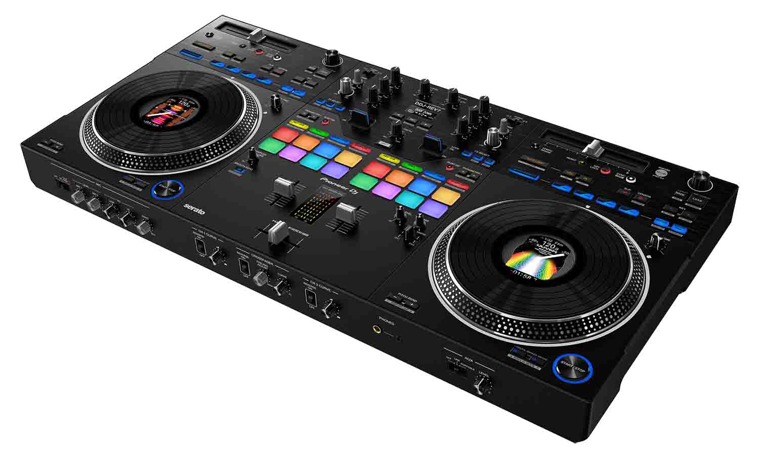 B-Stock Scratch & Dent: Pioneer DDJ-REV7 Scratch Style 2-Channel Professional DJ Controller for Serato DJ Pro - Black by Pioneer DJ