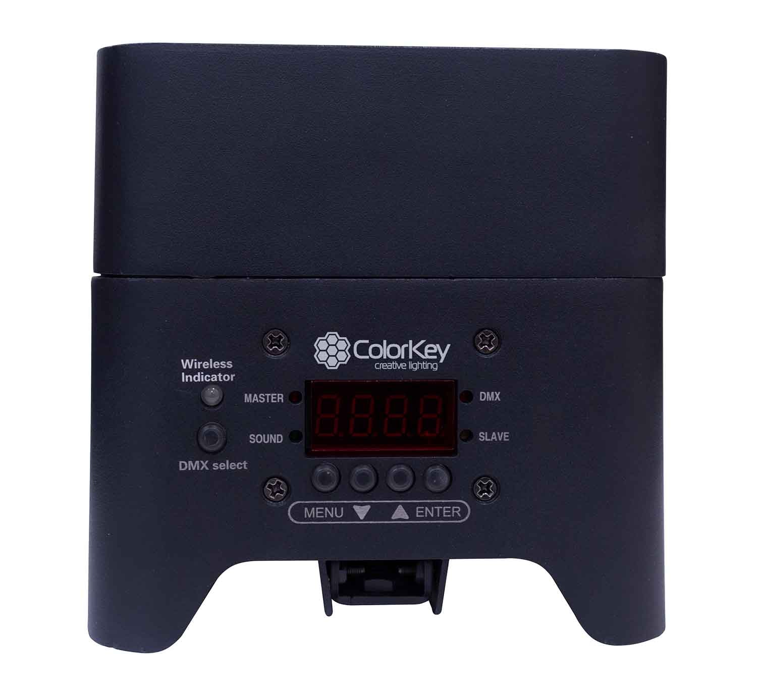 Colorkey DJ Package with 4 CKW-6024 MobilePar Mini Hex Uplight and Case by ColorKey