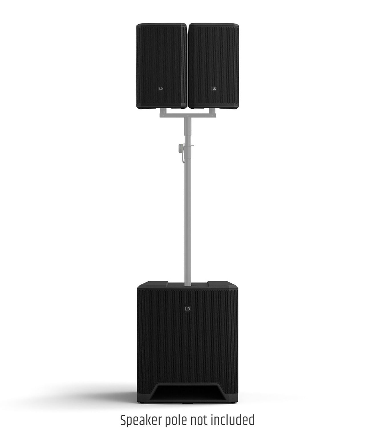 LD Systems DAVE 18 G4X Compact 2.1 Powered PA System with Bluetooth and Mixer - 2000W RMS by LD Systems