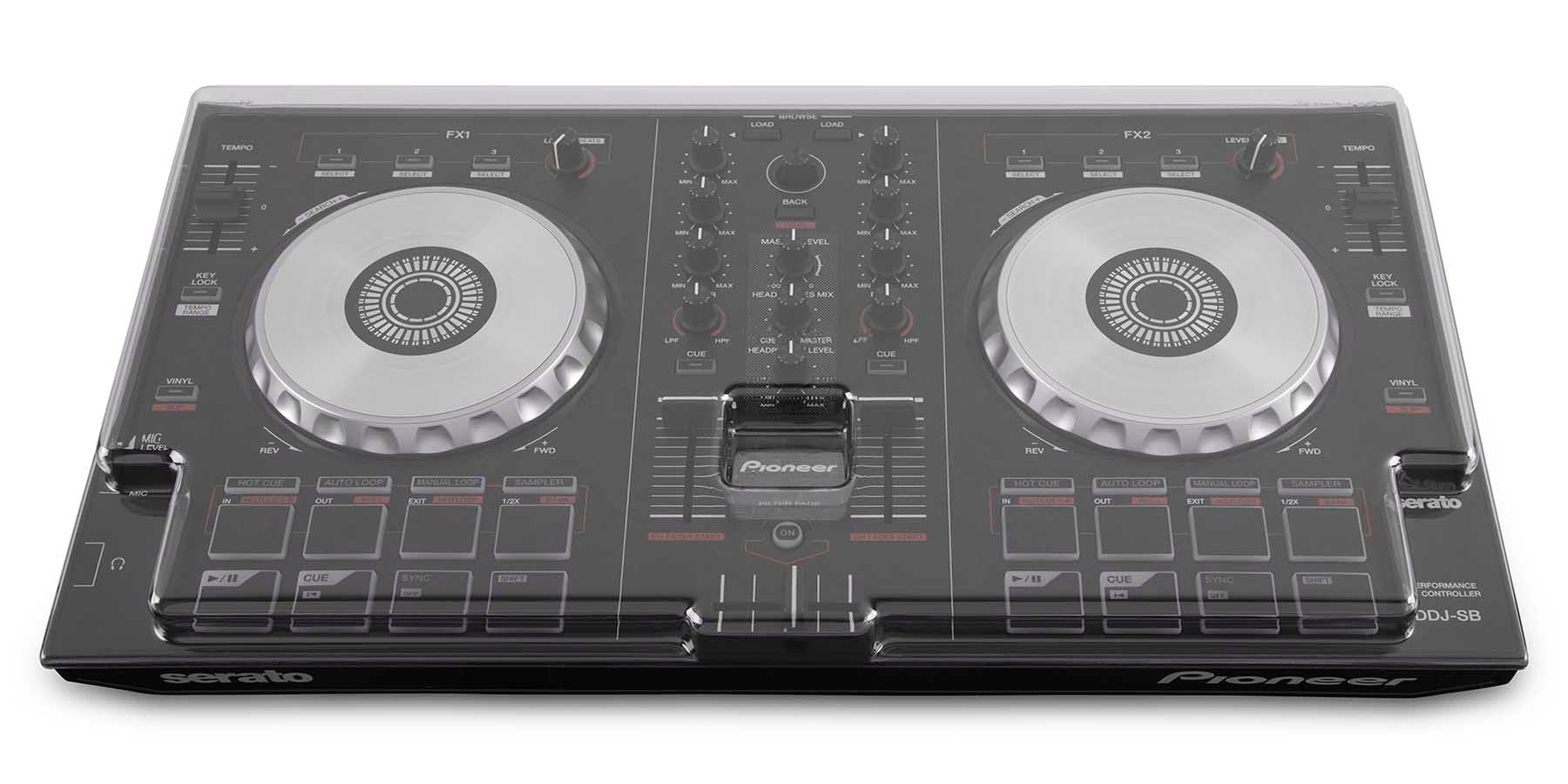 Decksaver Cover DSLE-PC-DDJSB3 For Pioneer DDJ-SB3 DJ Controller by Decksaver