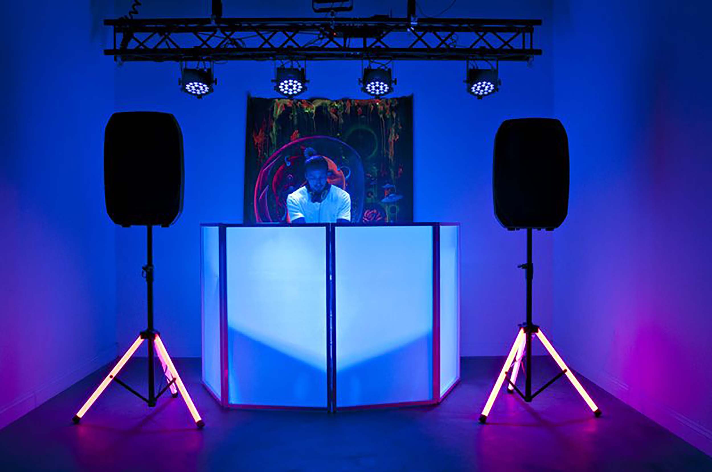 ADJ Color Stand LED, Speaker Stand with Color LEDs and IR Control by ADJ