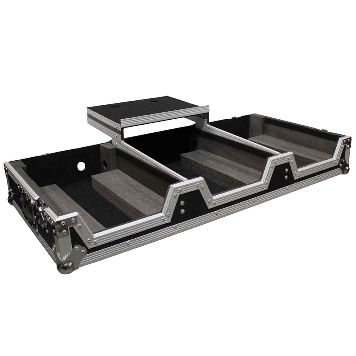 ProX XS-CDiM10WLT, Universal DJ Coffin Case for 10" Mixer & 2 (8.5-9.5") CD Players by ProX Cases