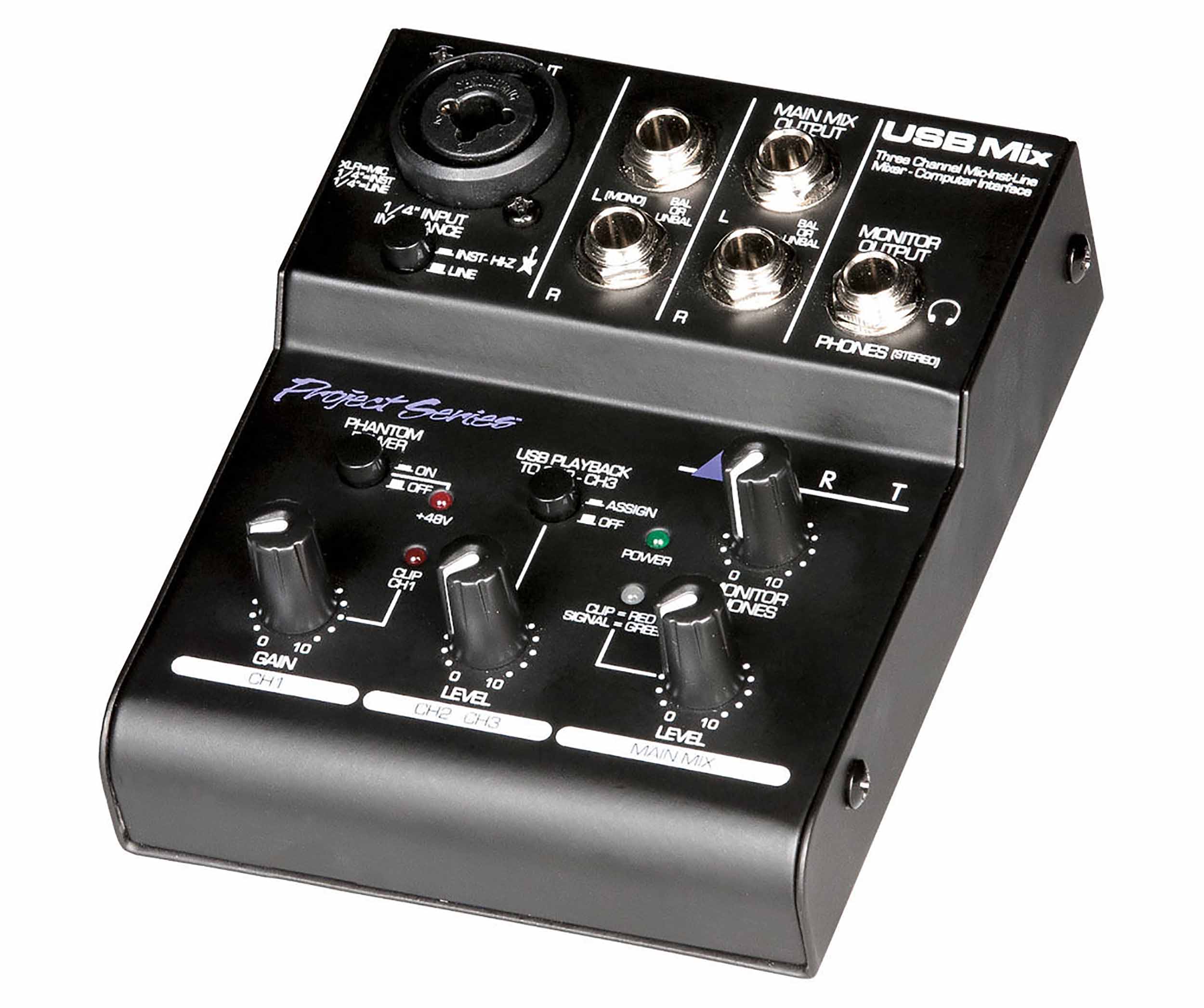 Art USB Mix 3 Channel Mixer with USB Audio Interface by ART