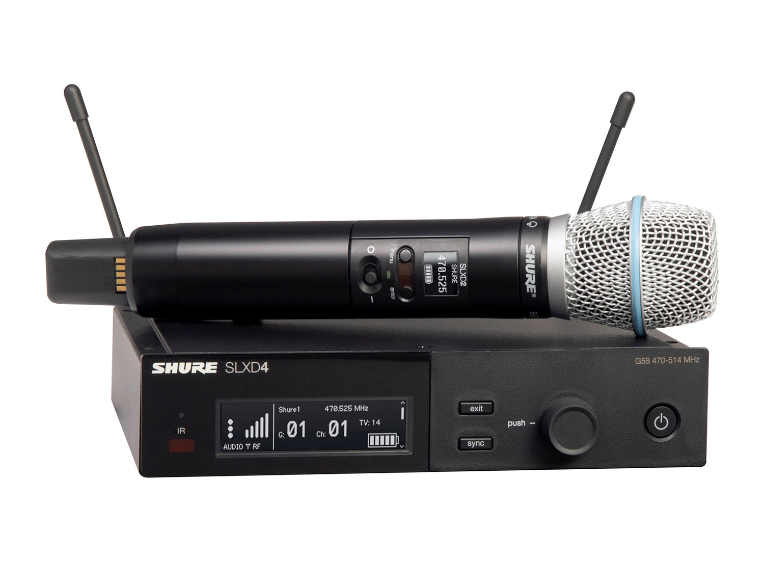 Shure SLXD24/B87A Wireless System With Beta 87A Handheld Transmitter by Shure